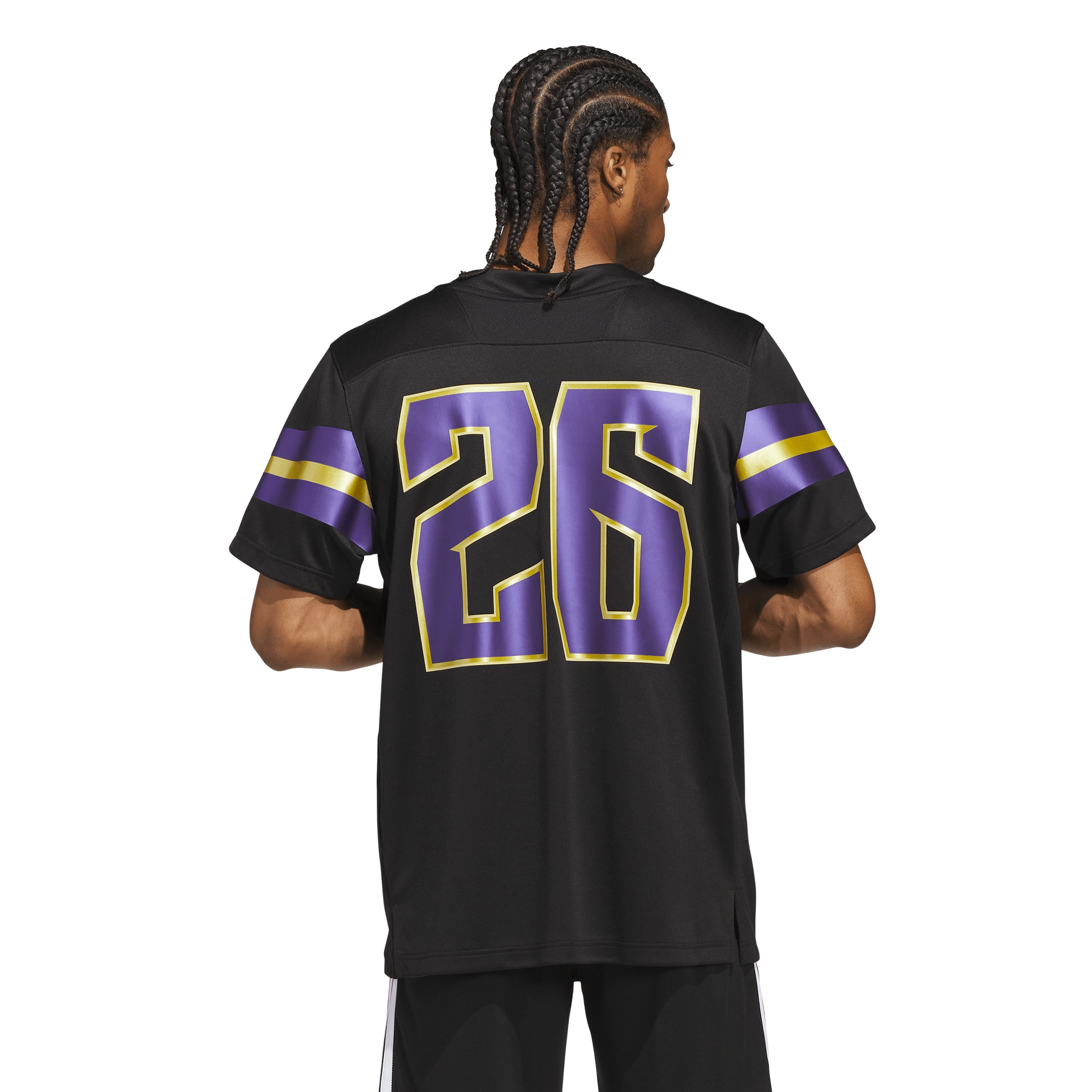 Men's adidas #26 Black Washington Huskies Unleash the Dawgs Premier Strategy Jersey