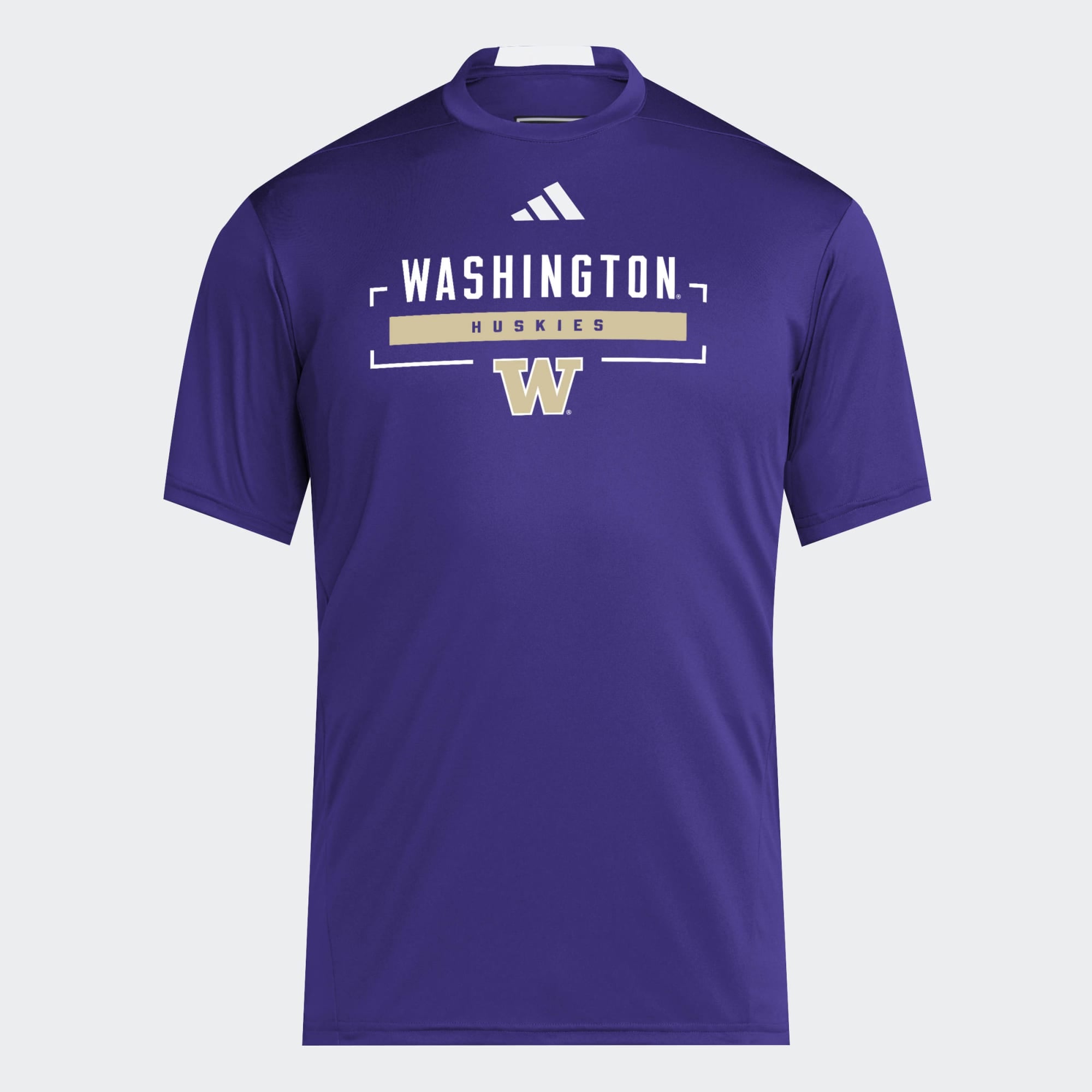 T-shirt adidas Washington Huskies D4T Tri-Blend violet pour homme