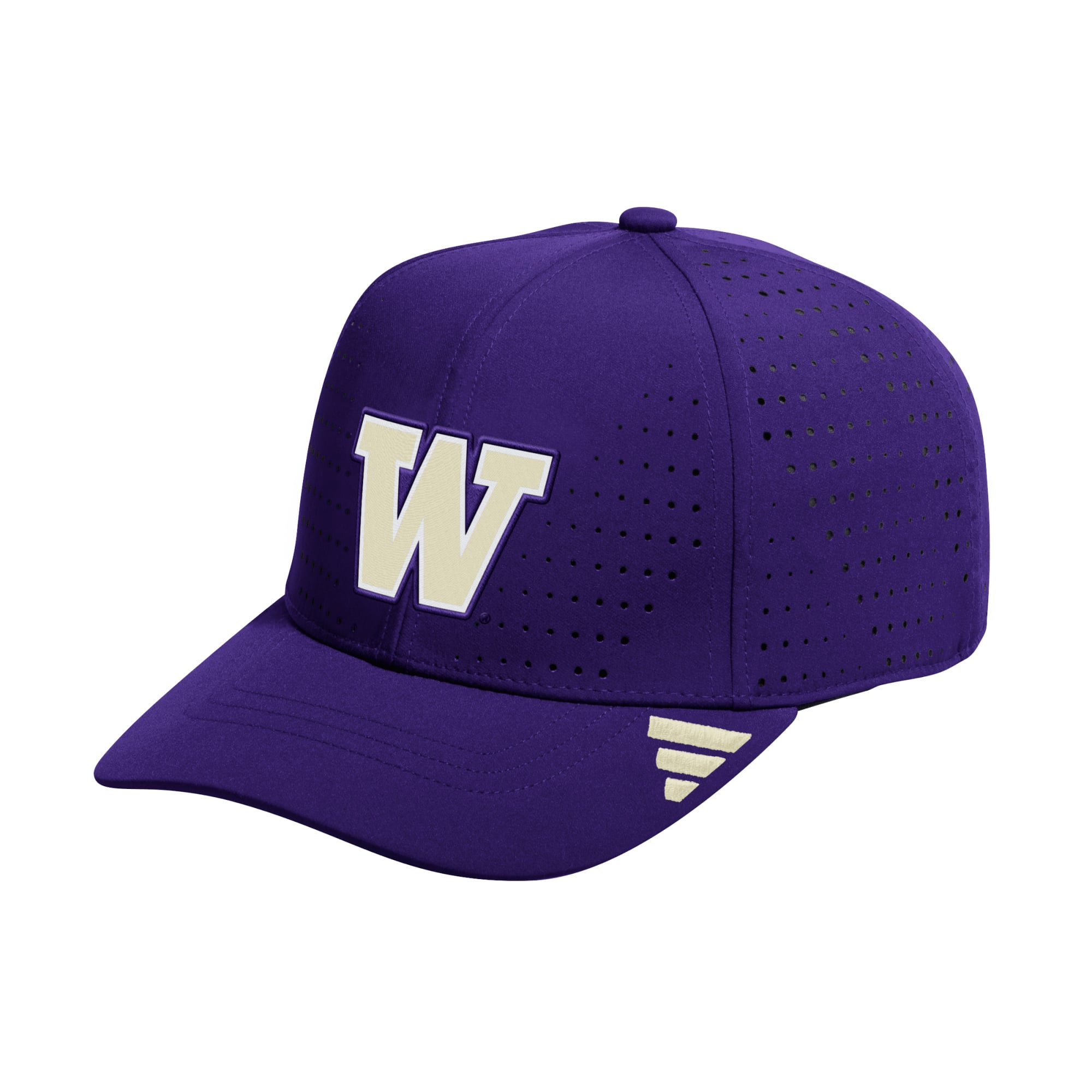 Casquette ajustable adidas Washington Huskies violette pour homme