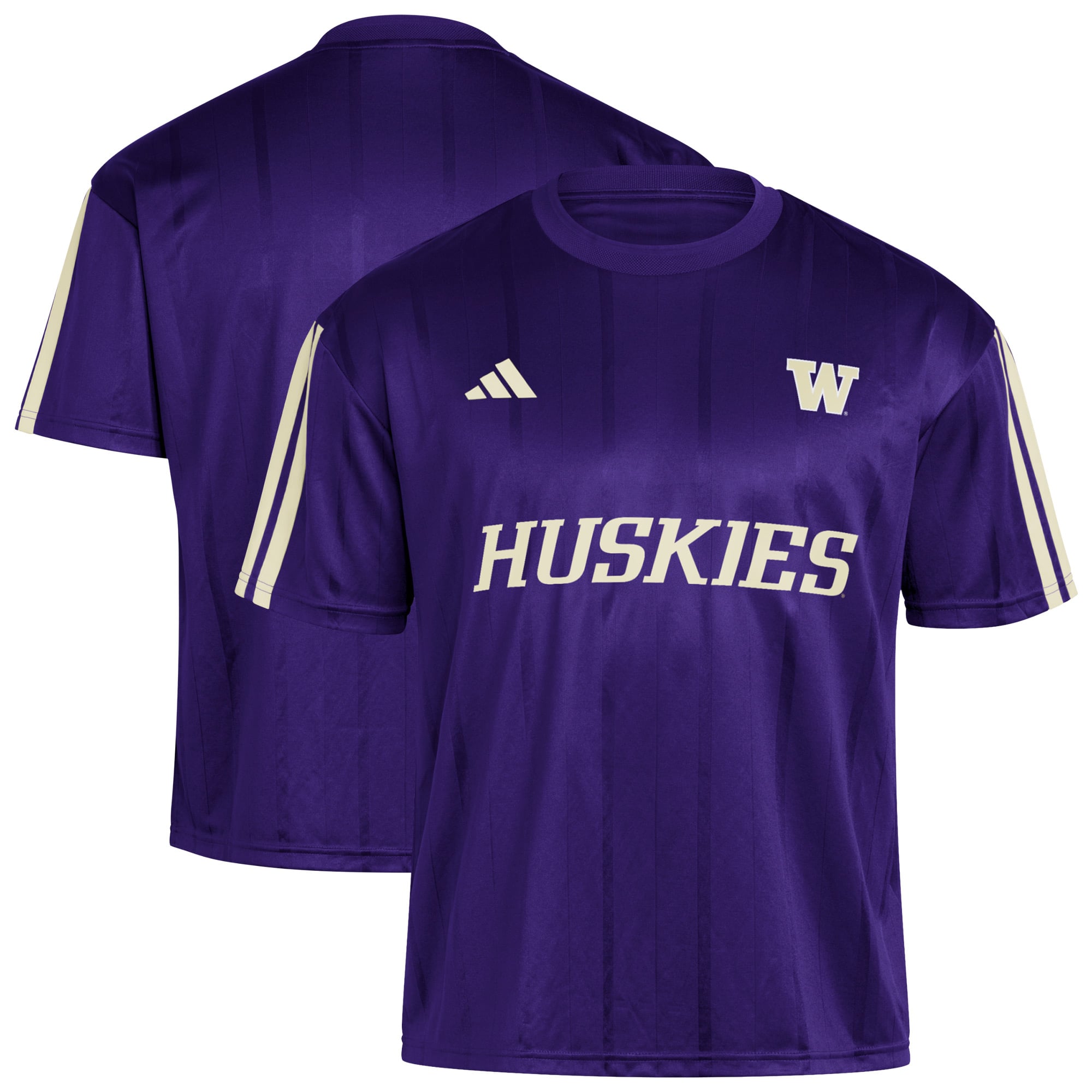 Maillot de football adidas Washington Huskies violet pour homme