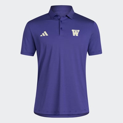 Washington Huskies adidas Ultimate 365 Stripe Polo - Purple