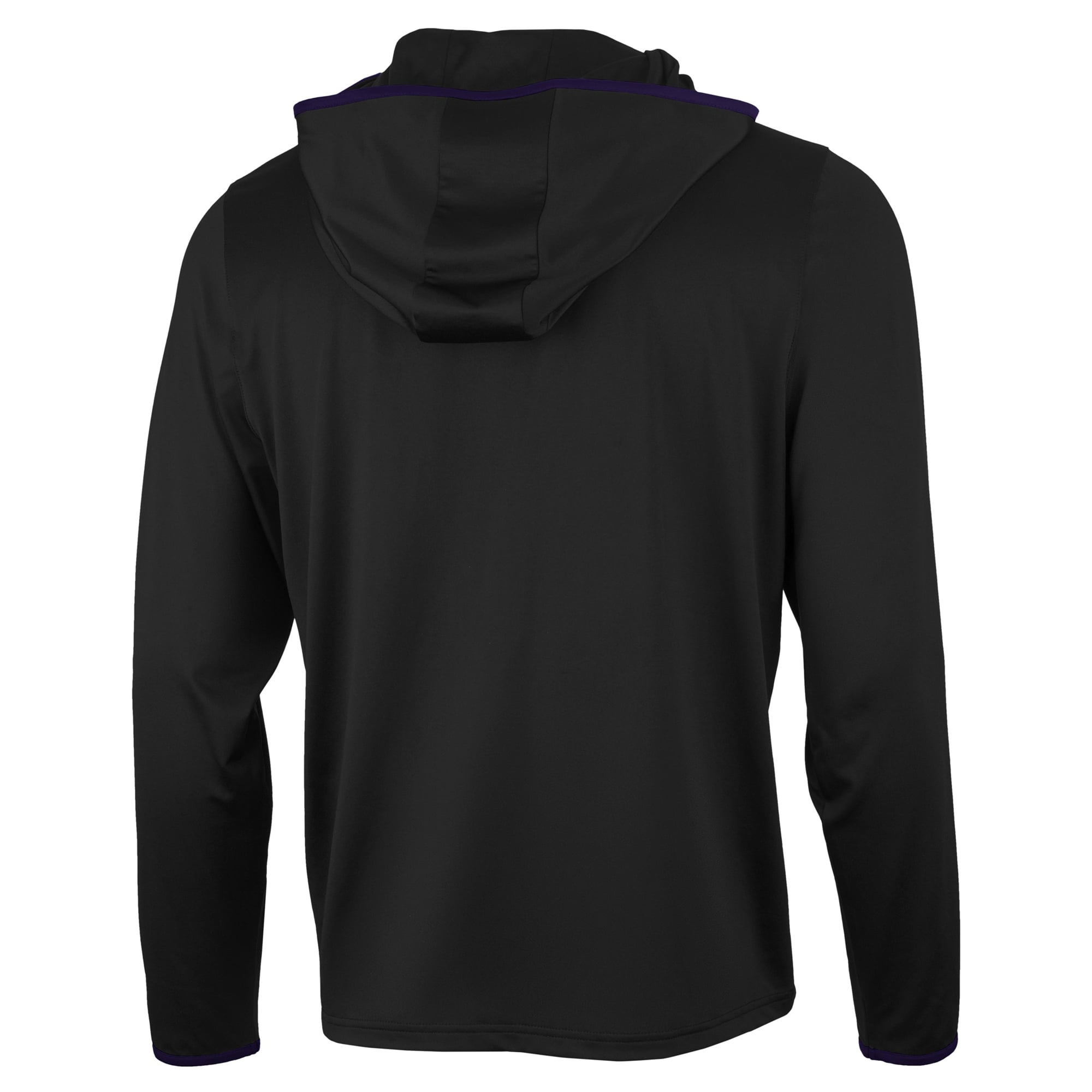 T-shirt à capuche manches longues Antigua Black Washington Huskies Brink Color Pop pour homme