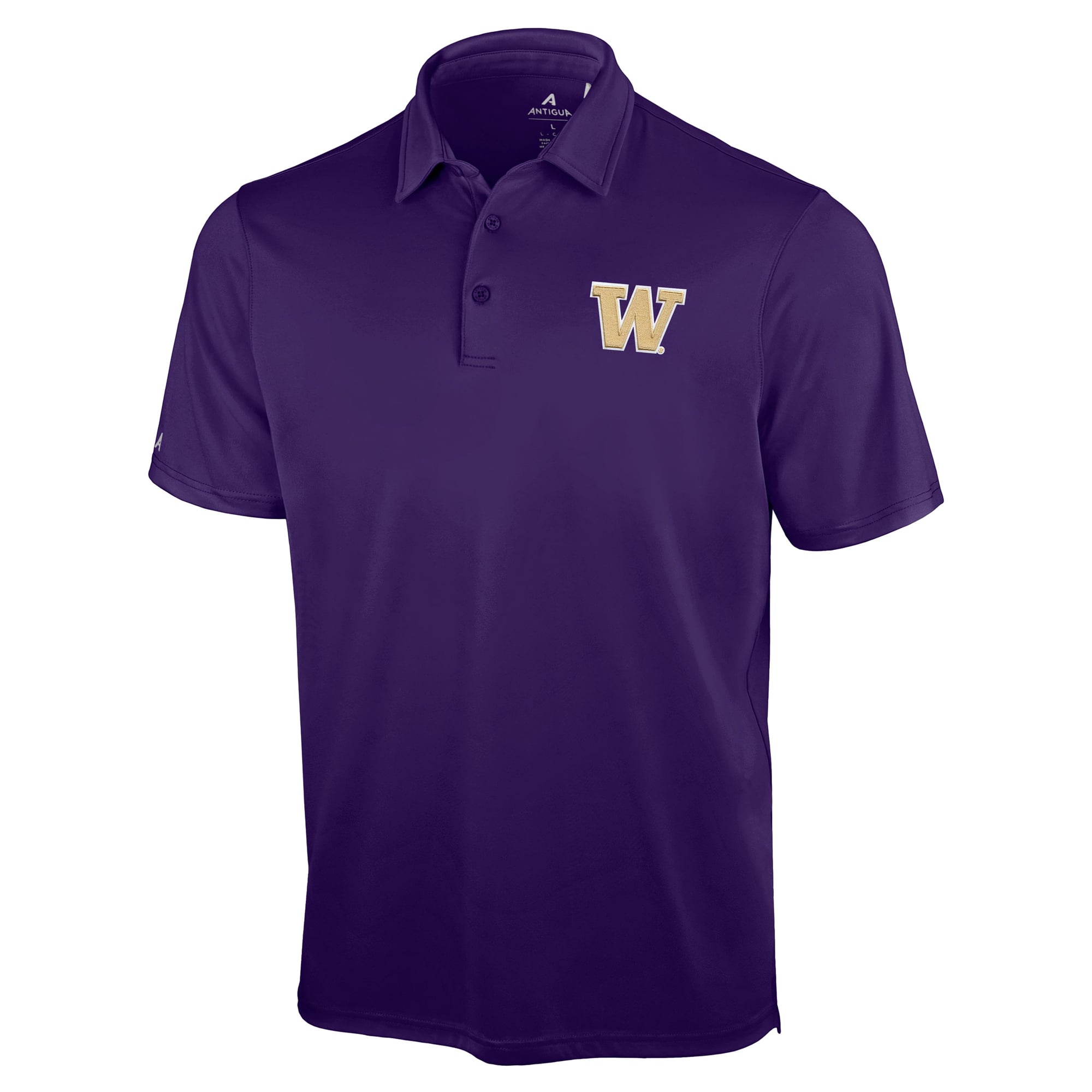 Men's Antigua Purple Washington Huskies Unshakeable Solid Polo