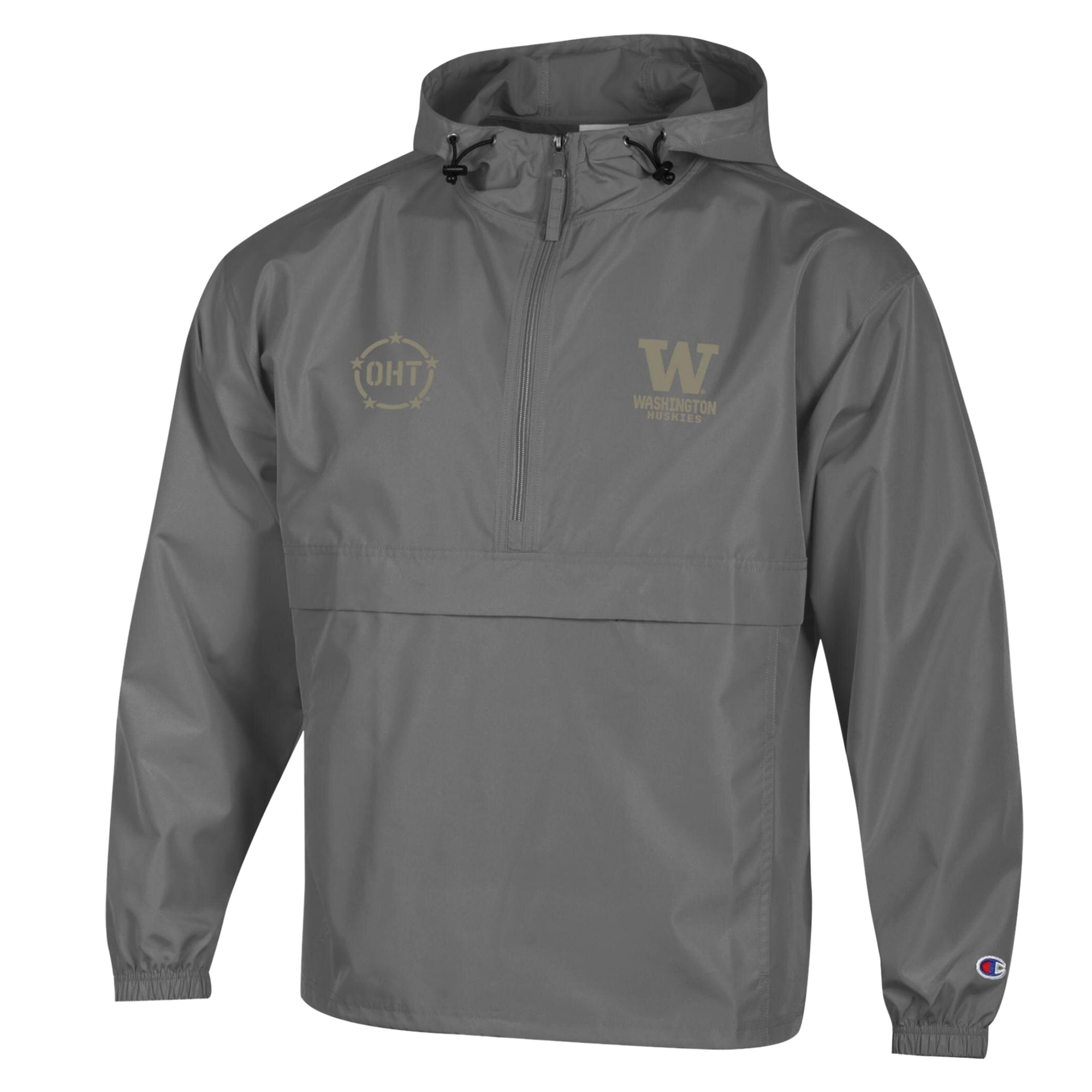 Veste pliable Champion Graphite Washington Huskies OHT Flag pour homme