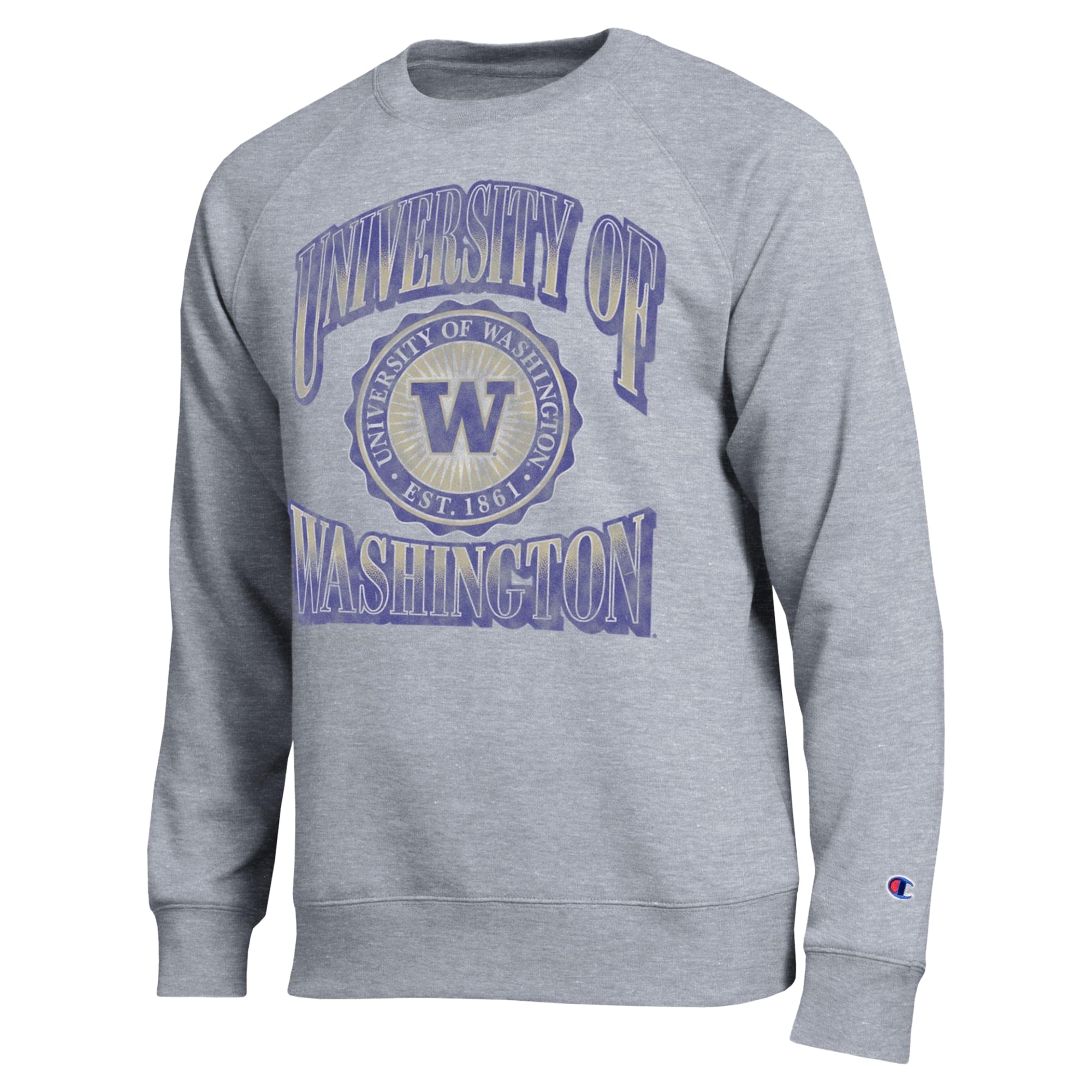 Men's Champion Heather Gray Washington Huskies All-Star Sweatshirt