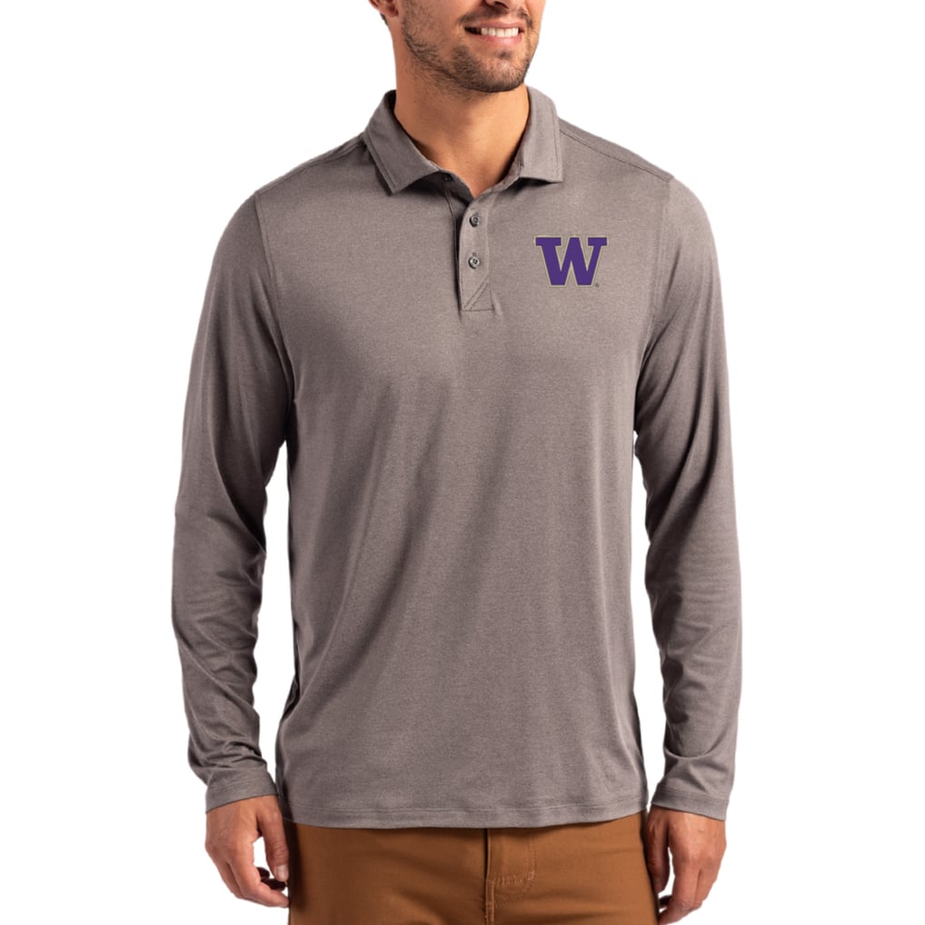 Men's Cutter & Buck Gray Washington Huskies Primary Coastline Epic ...