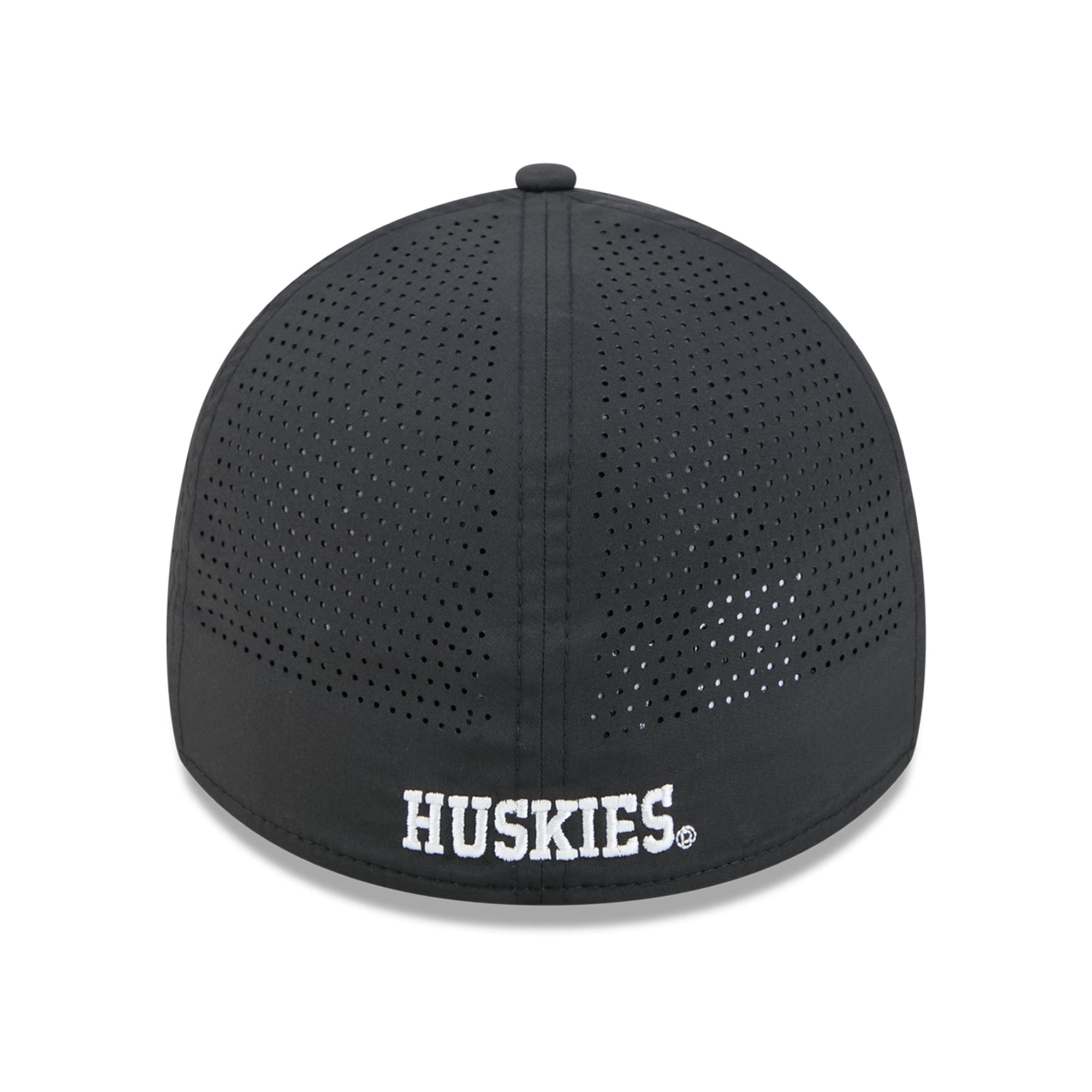 Casquette extensible New Era noire Washington Huskies Vault Inline Performance Rope 39THIRTY pour homme