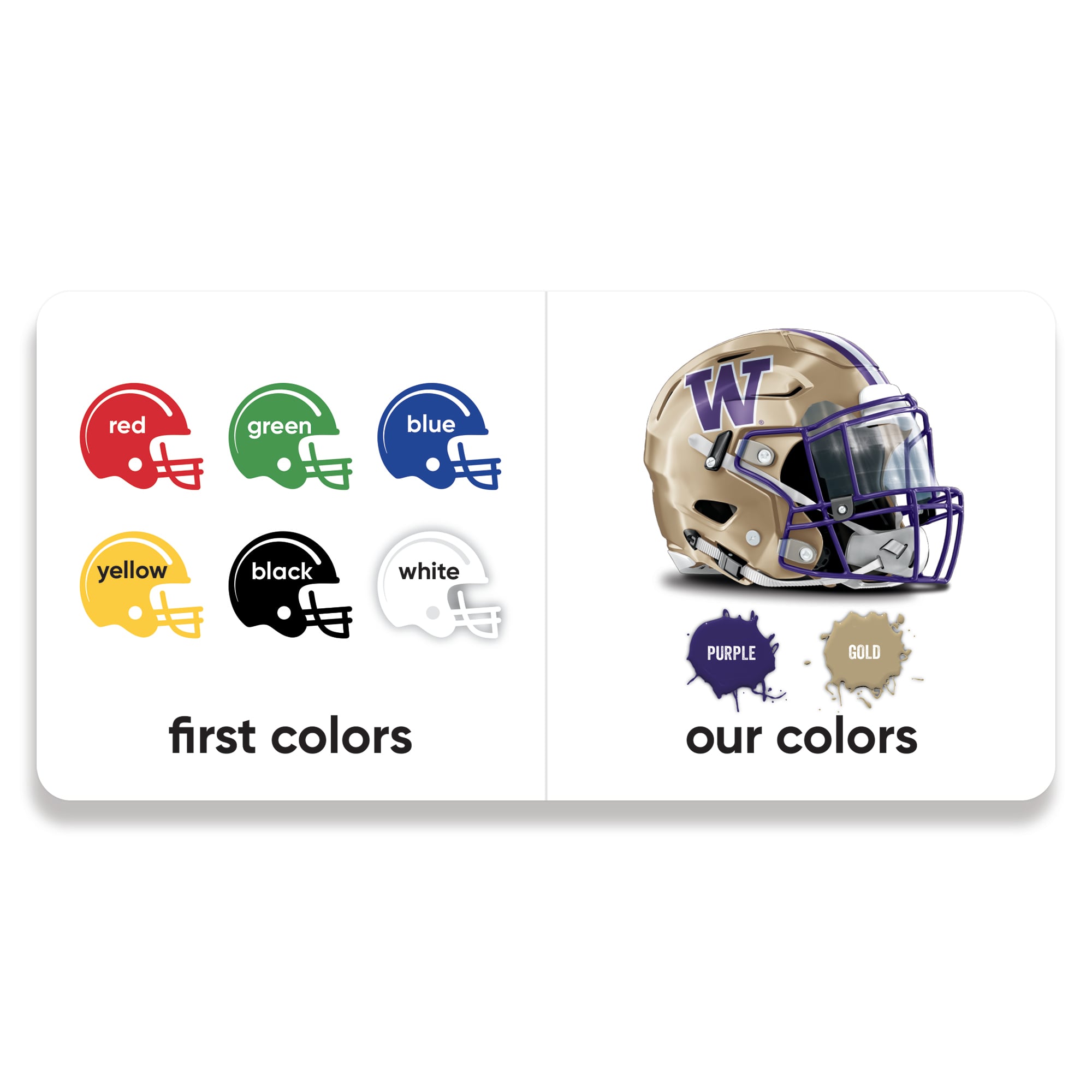 Toddler WinCraft Washington Huskies A Fan Is Born Baby Board Book