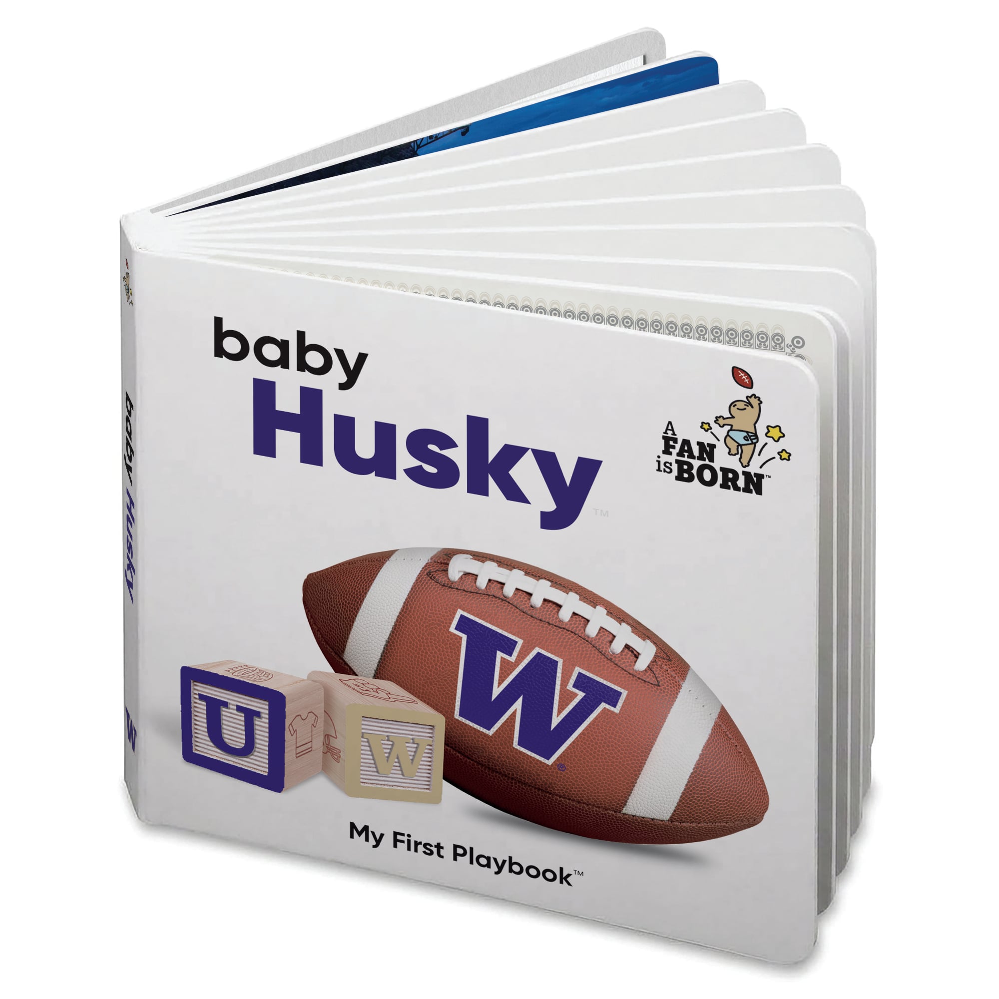 Toddler WinCraft Washington Huskies A Fan Is Born Baby Board Book