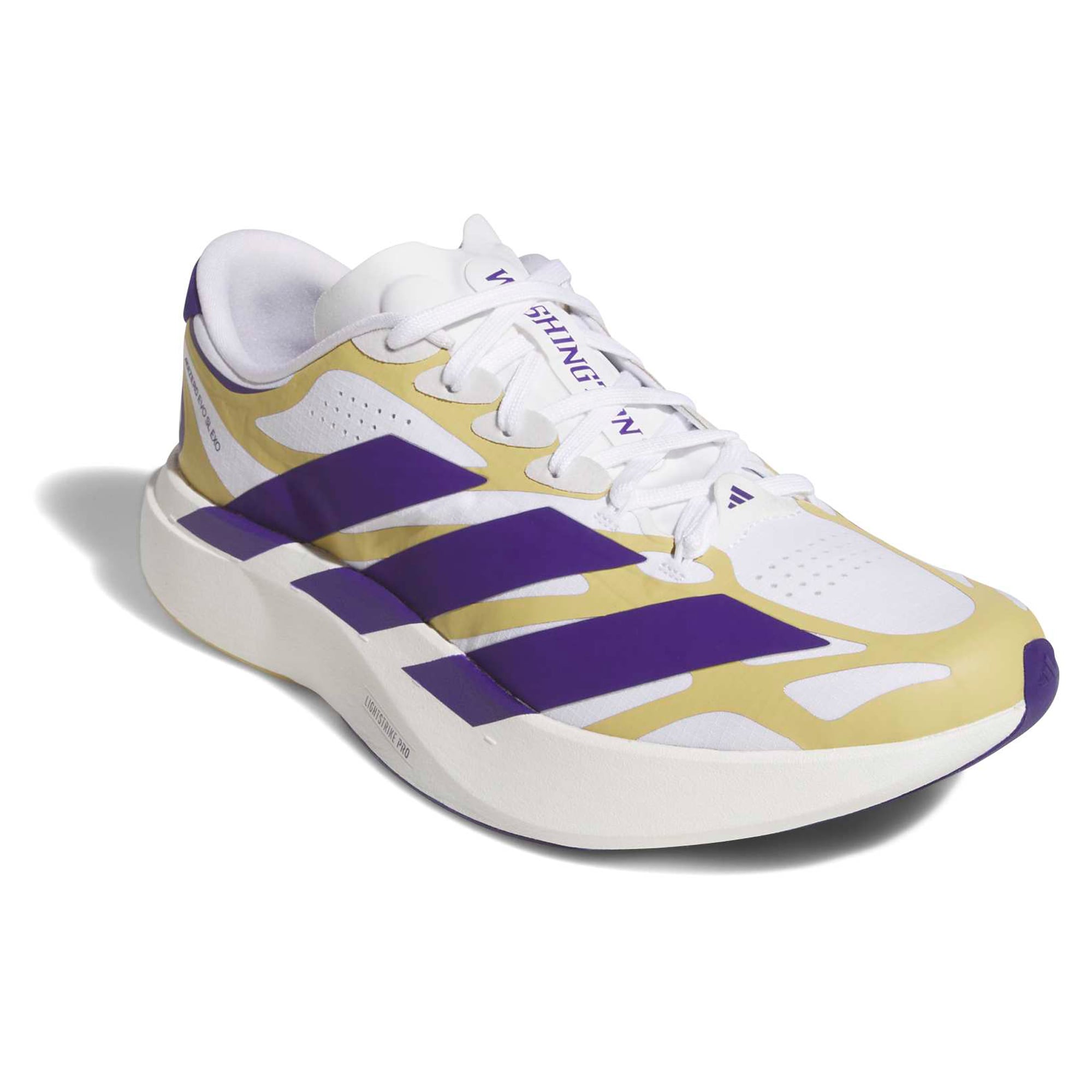 Unisex adidas White Washington Huskies Adizero EVO SL EXO Sneakers