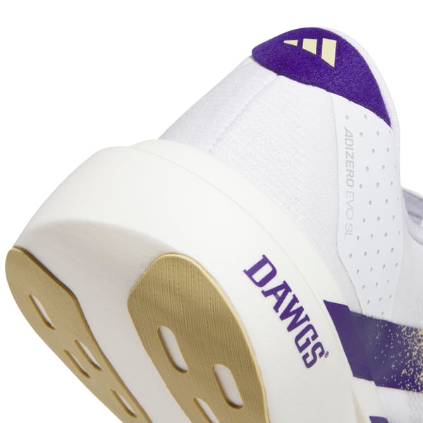 Unisex adidas White Washington Huskies Adizero Evolution SL  display picture 1