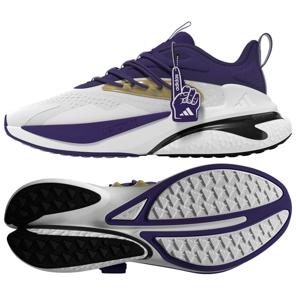 Unisex adidas White/Purple Washington Huskies AlphaBoost V2 