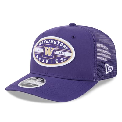  Washington Huskies New Era Unisex Inline Patch 9SEVENTY Trucker Adjustable Hat - Purple