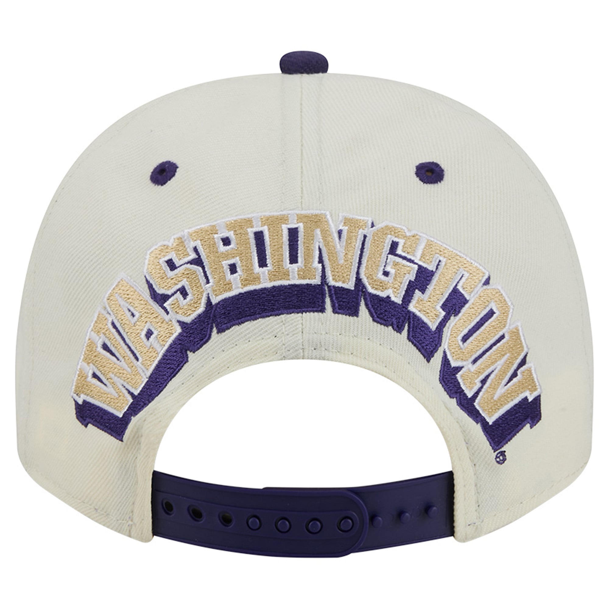 Unisex New Era White/Purple Washington Huskies A-Frame 9FIFTY Snapback Hat