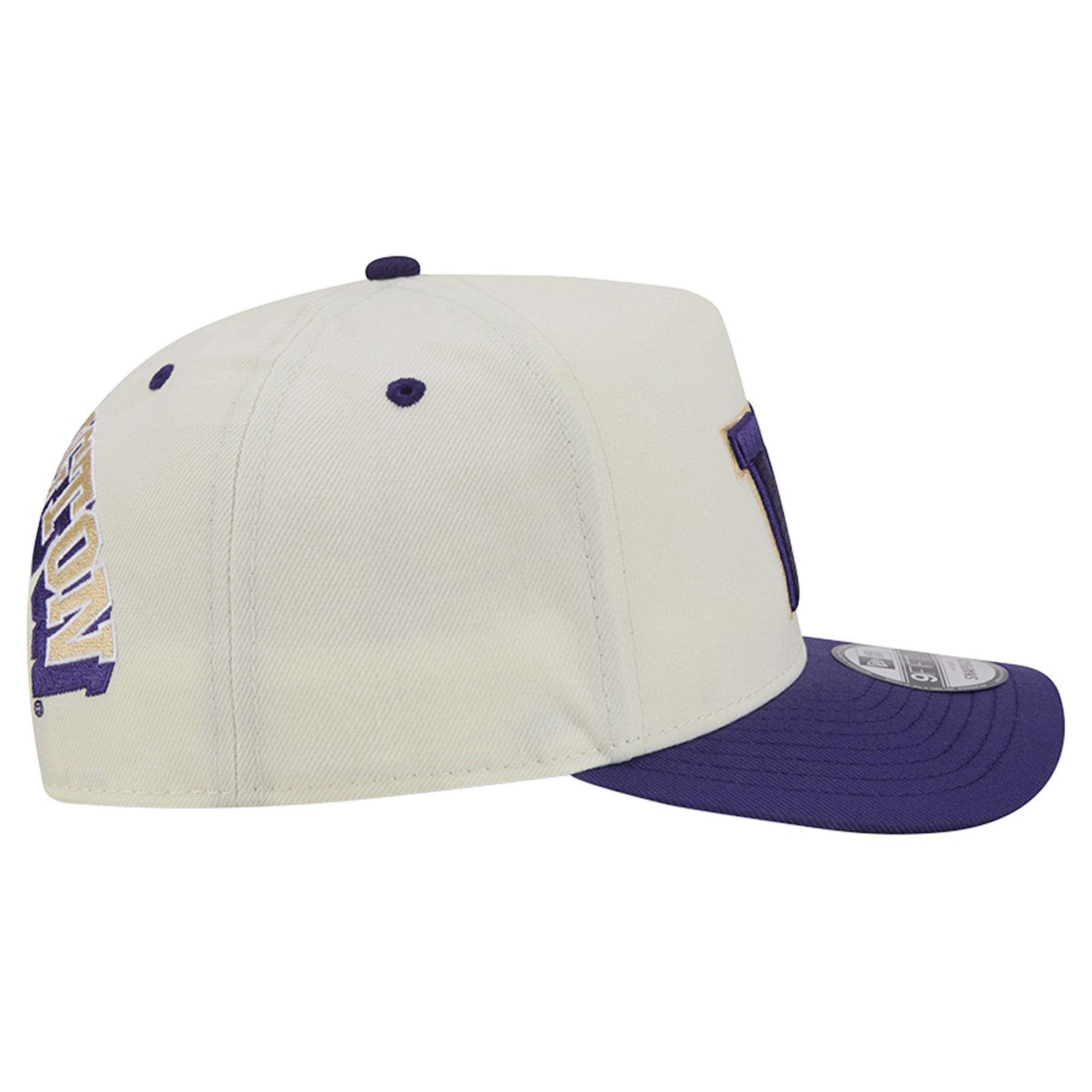 Unisex New Era White/Purple Washington Huskies A-Frame 9FIFTY Snapback Hat