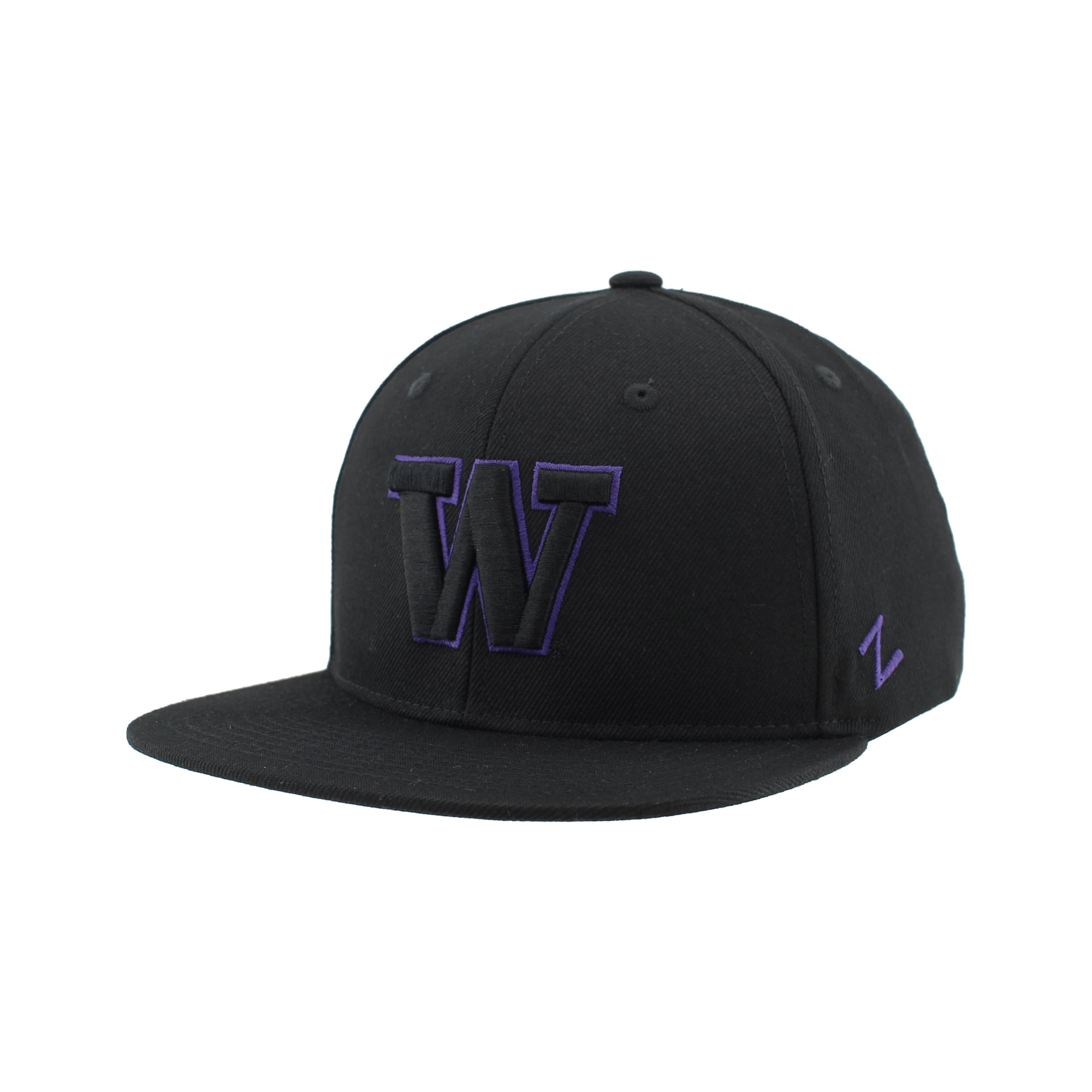 Casquette unisexe Zephyr Black Washington Huskies Slice 3D Z11