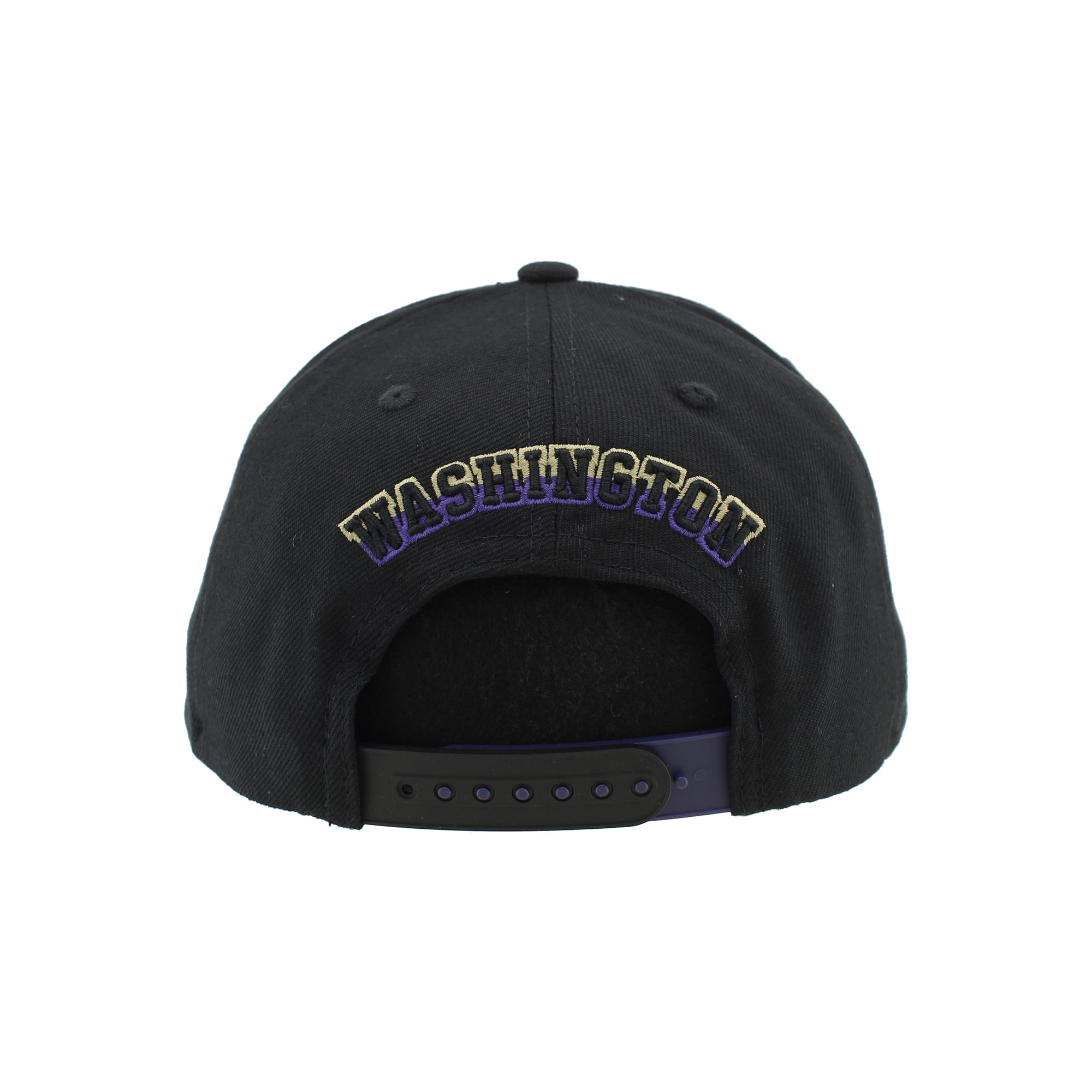 Casquette unisexe Zephyr Black Washington Huskies Slice 3D Z11