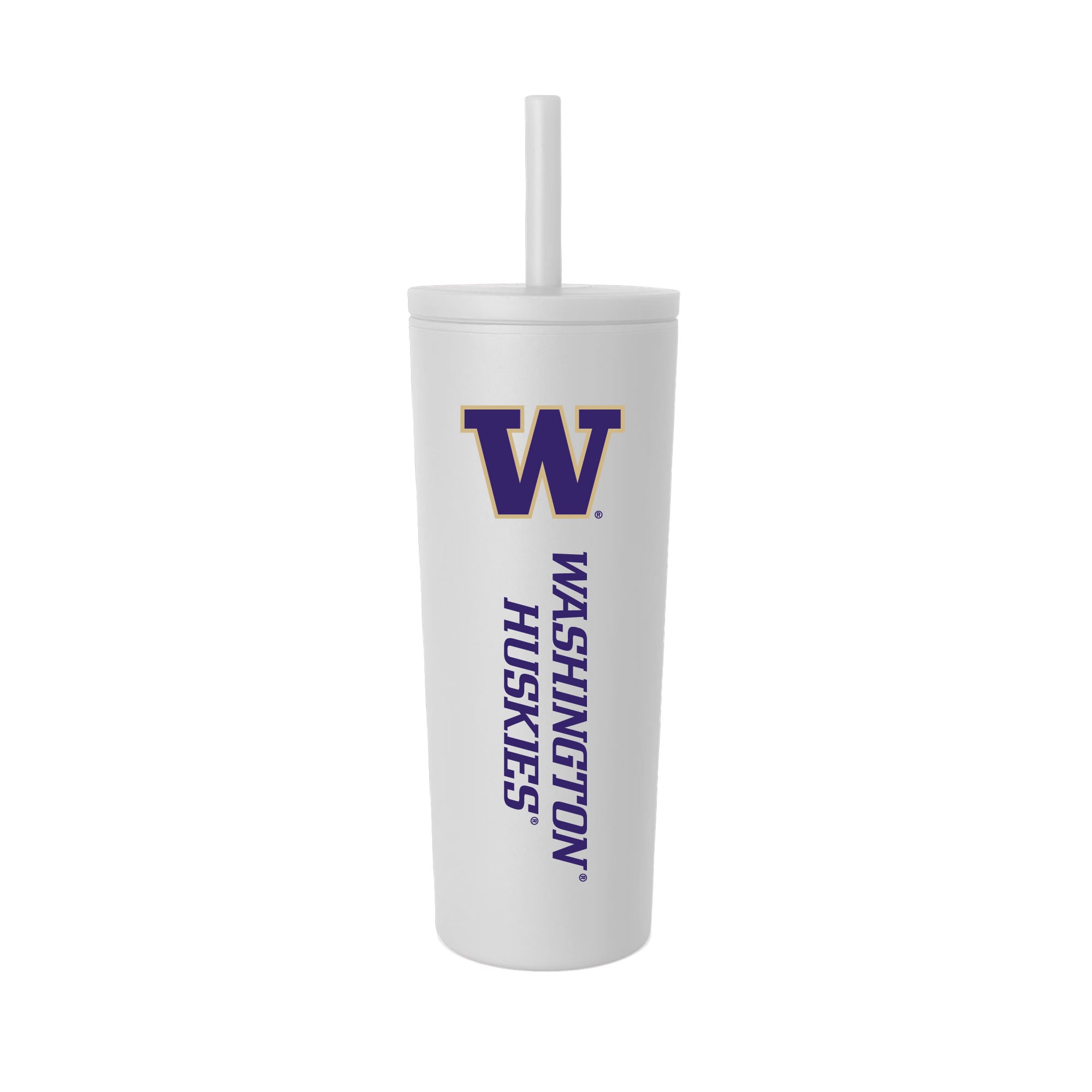 Washington Huskies 24oz. No Spill Straw Tumbler