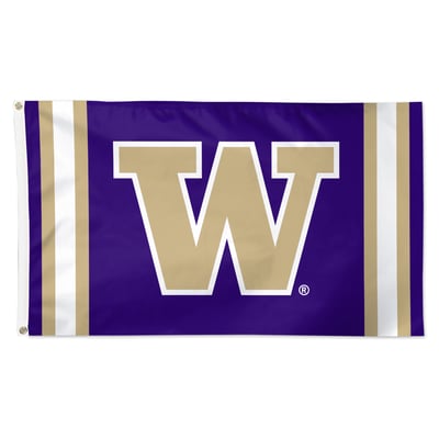 Washington Huskies UW Flag – 3x5 Ft, Purple, Polyester, Alumni NCAA