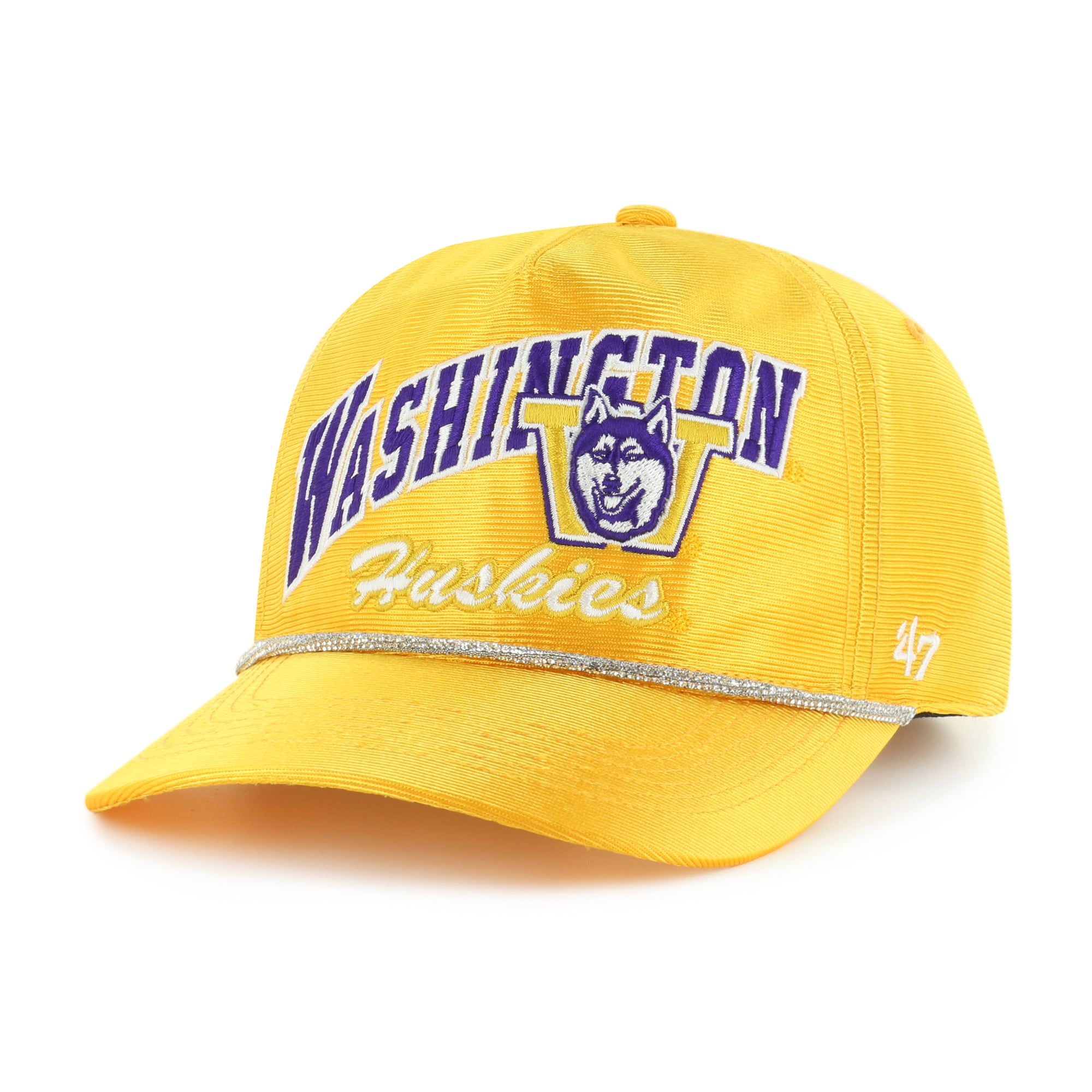 Chapeau ajustable à paillettes « 47 Gold Washington Huskies » pour femmes
