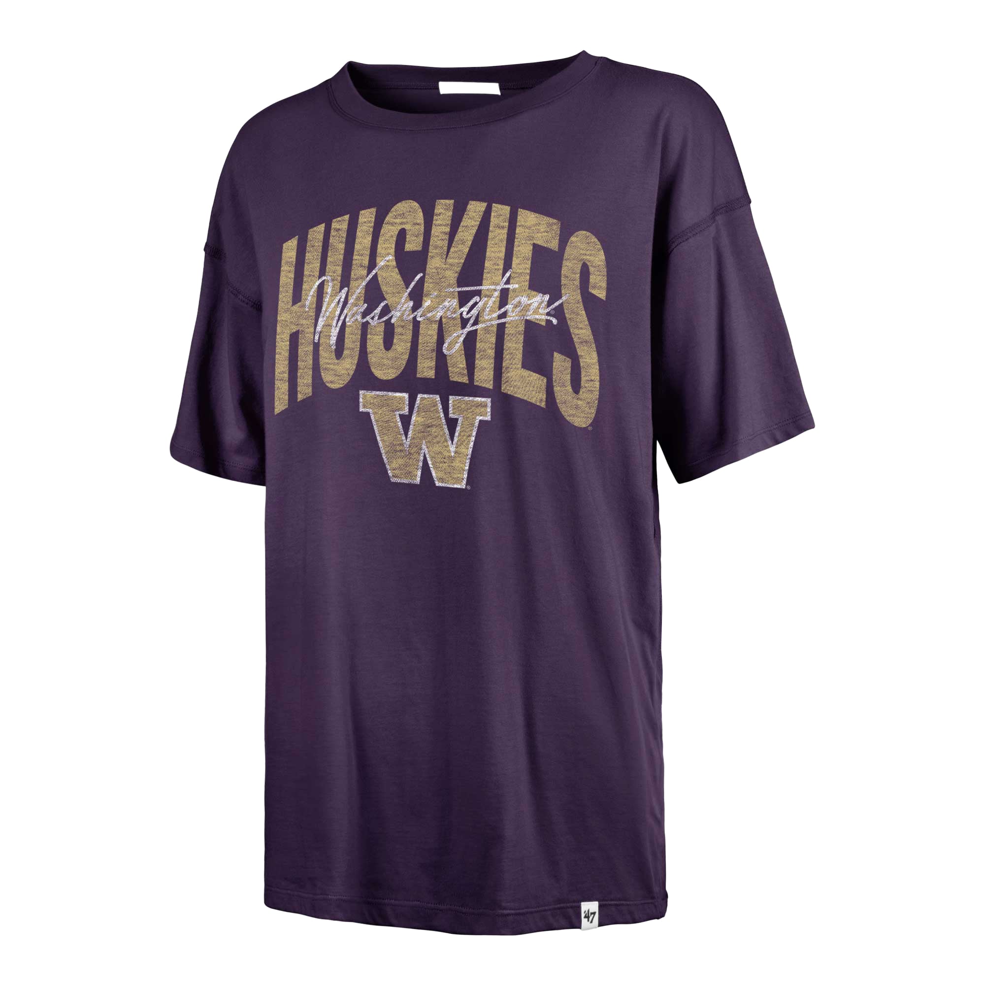 Women's '47 Purple Washington Huskies Muse Sadie T-Shirt