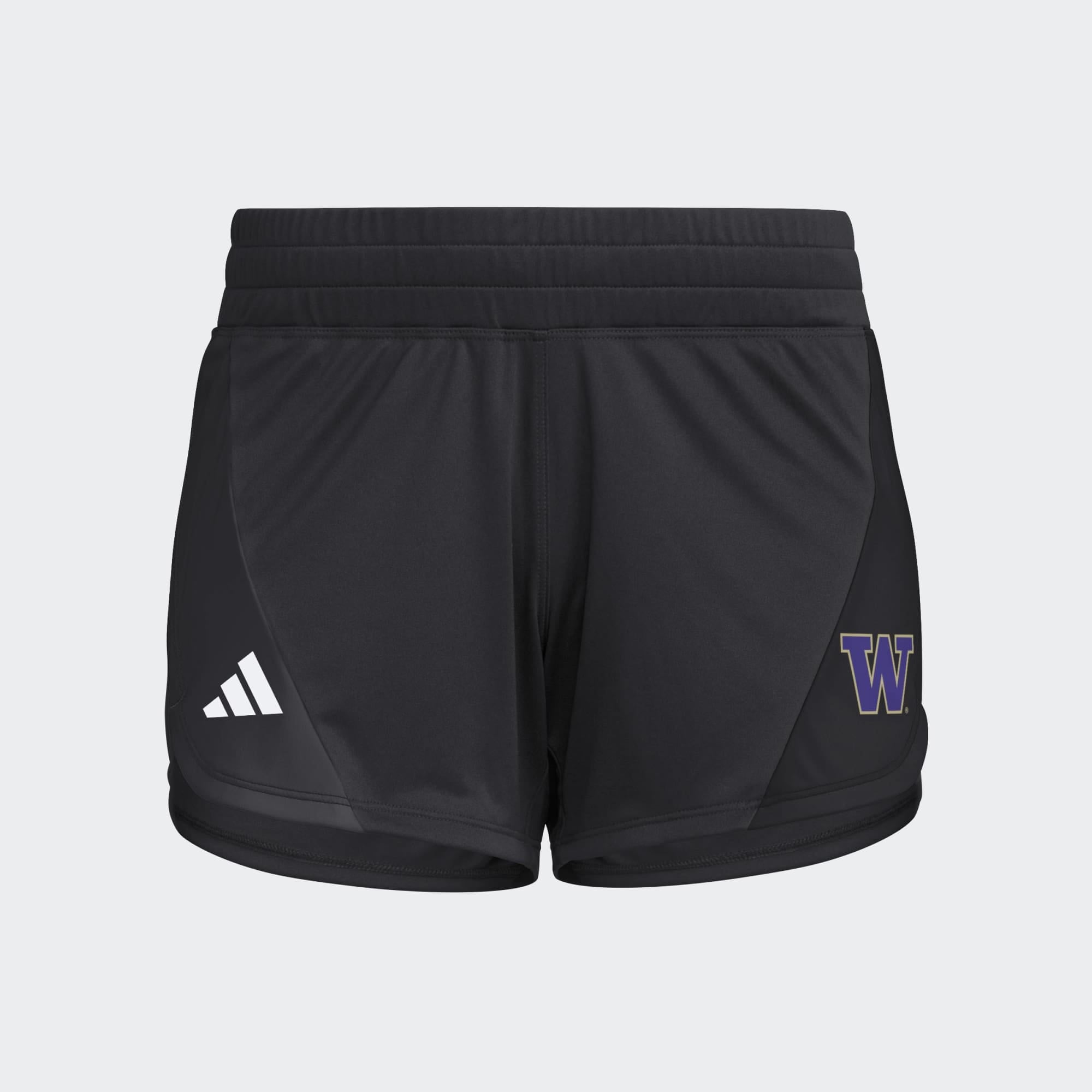 Women's adidas Black Washington Huskies D4T Woven Training Shorts
