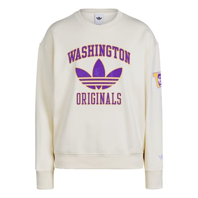 Washington Huskies adidas Originals Women's Fleece Sweatshirt - Cream
