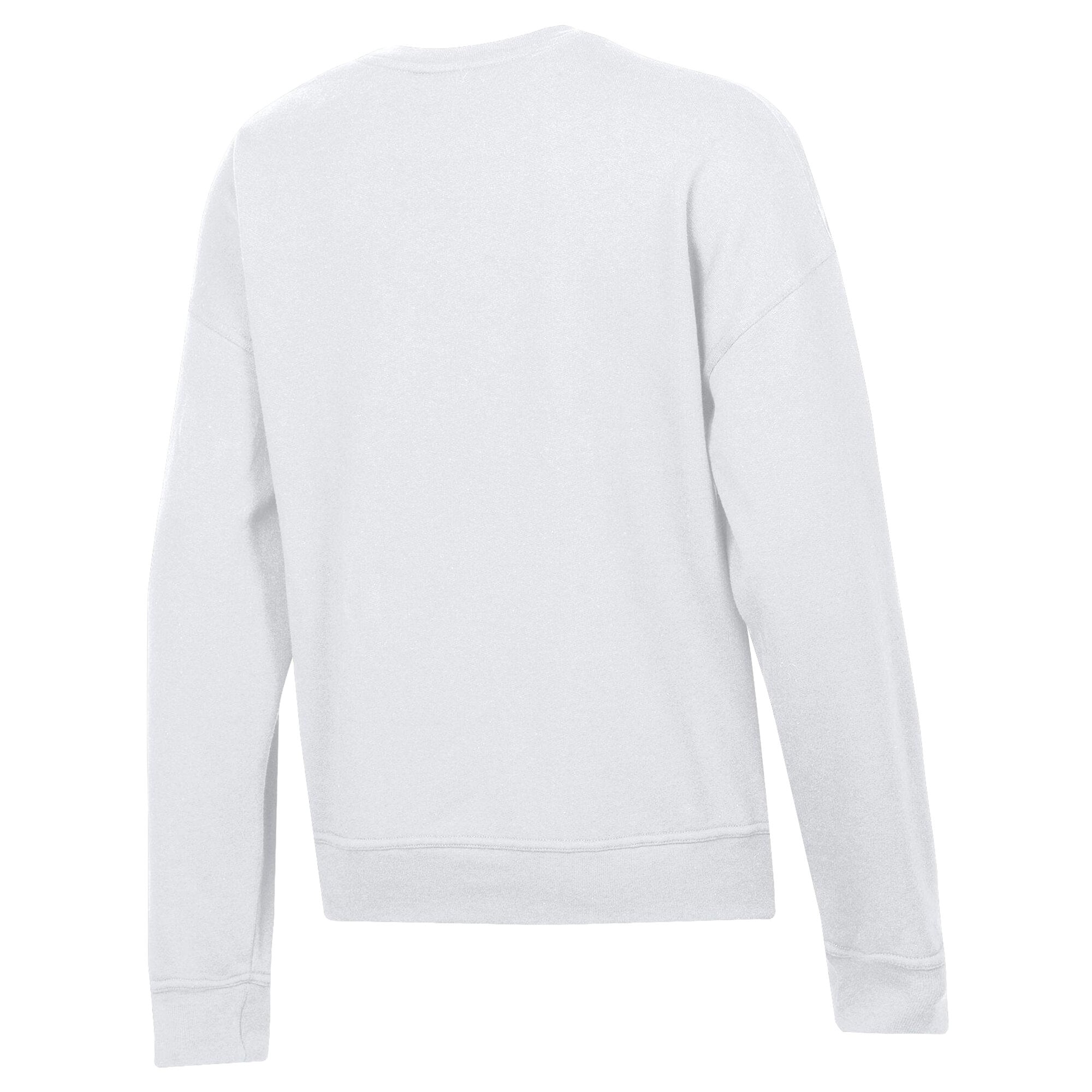 Women's Champion White Washington Huskies Teddy Bear Fleece Sweatshirt