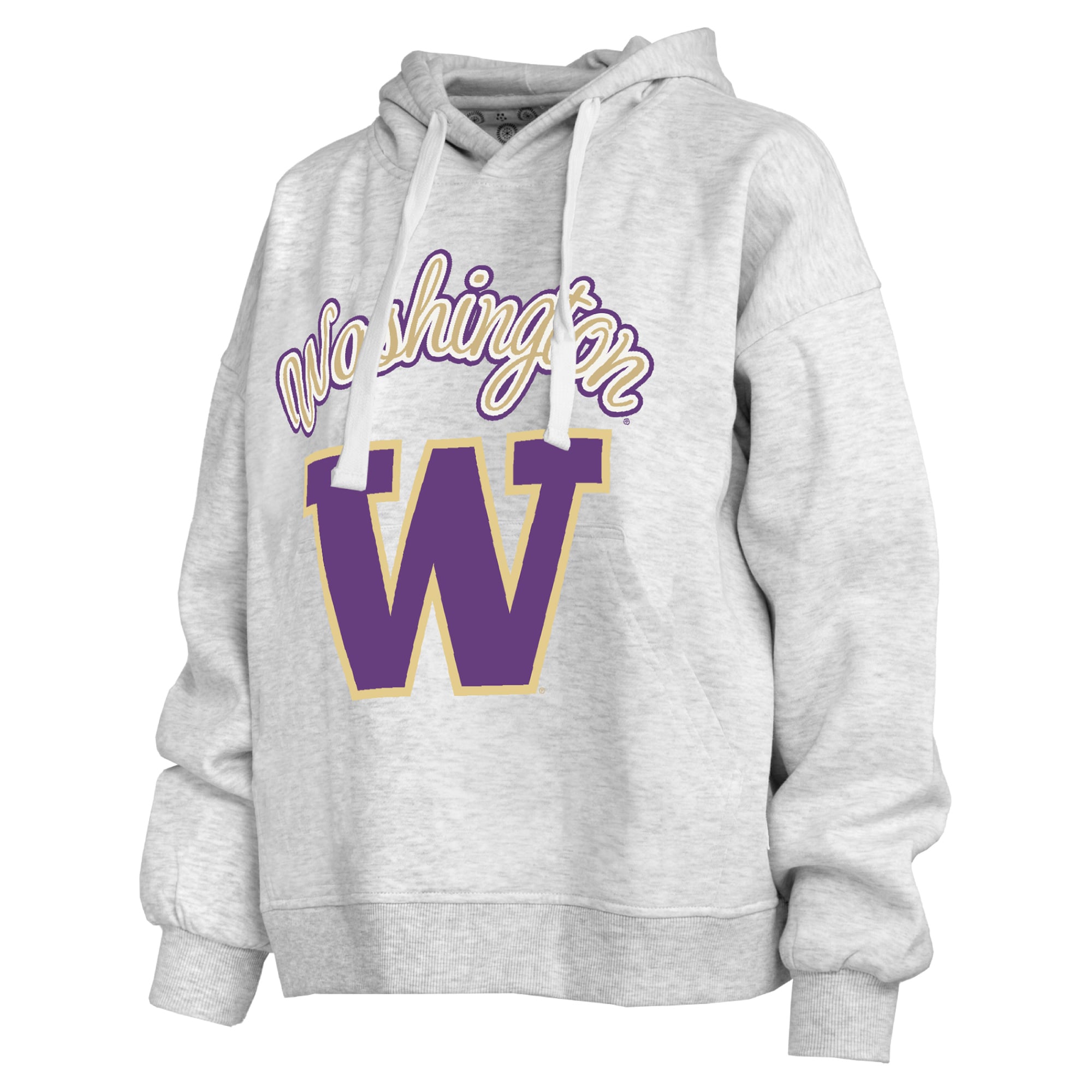 Women's Pressbox  Heather Gray Washington Huskies Janise Pullover Hoodie