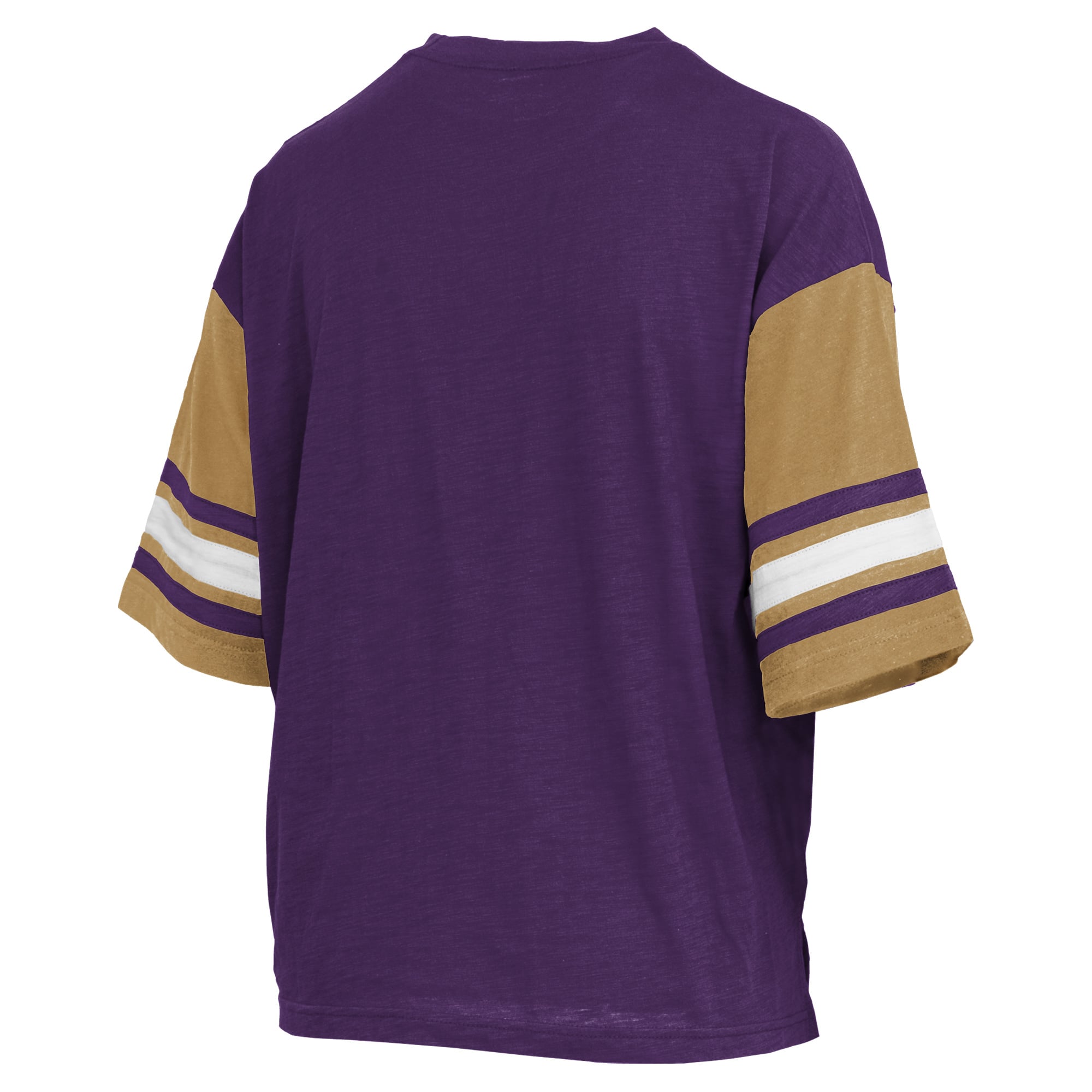 T-shirt Pressbox violet pour femmes Washington Huskies Sunday Colorblock Seal