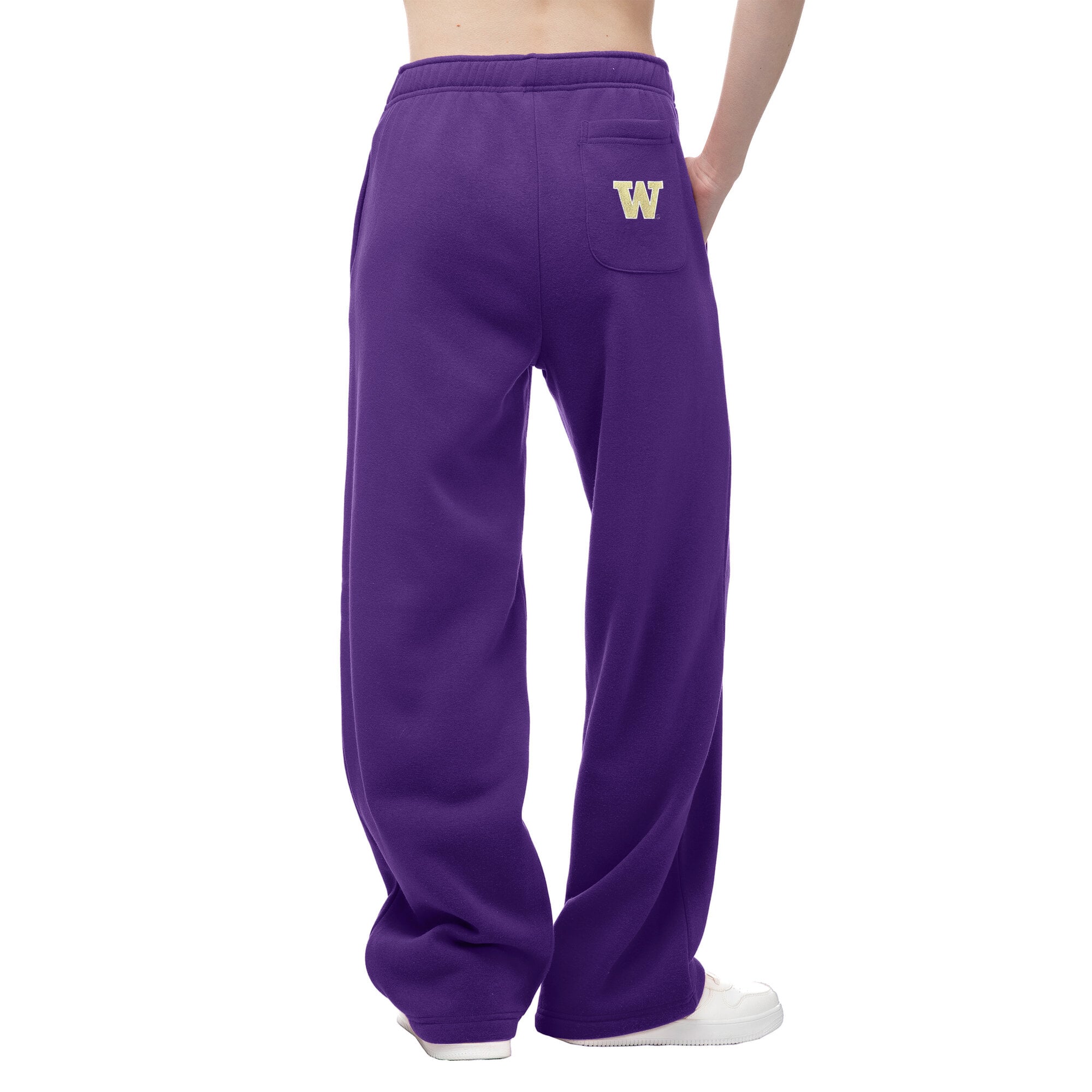 Women's ZooZatz  Purple Washington Huskies Wordmark Fleece Sweatpants