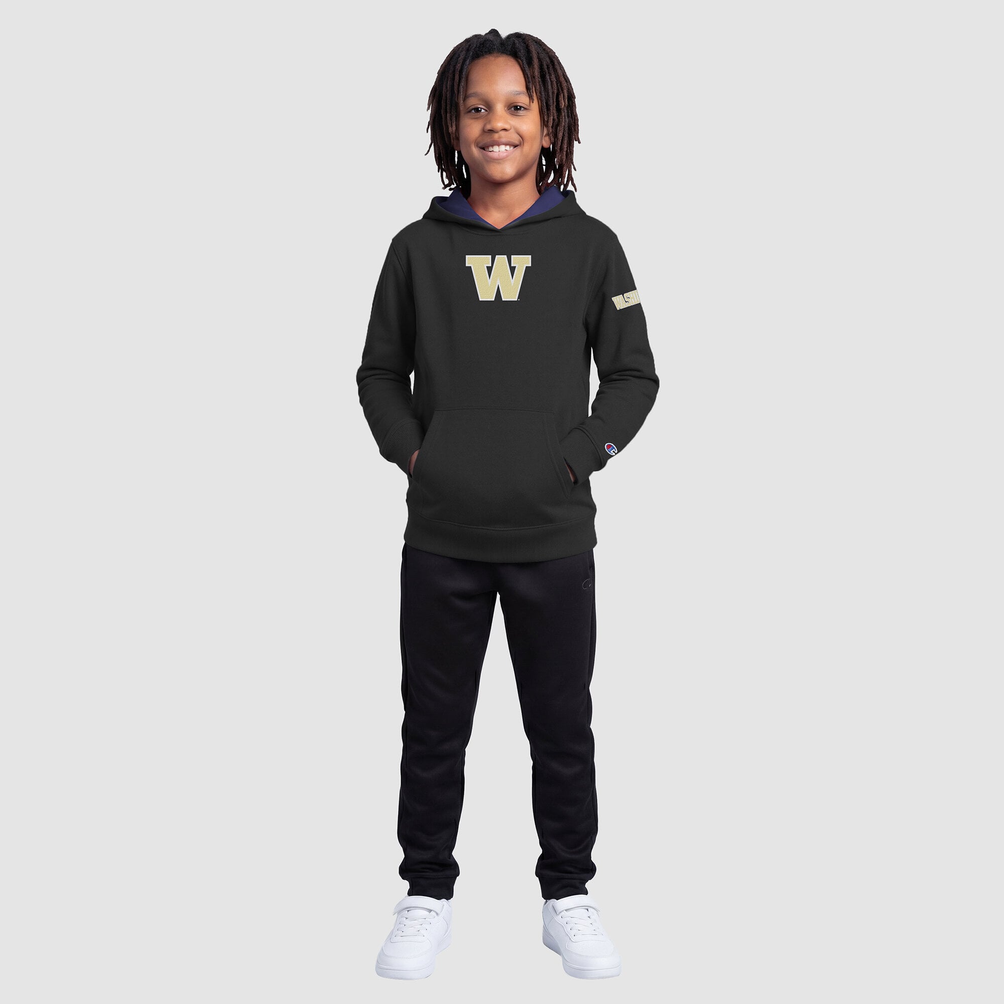 Sweat à capuche en polaire violet des Washington Huskies, champion de jeunesse