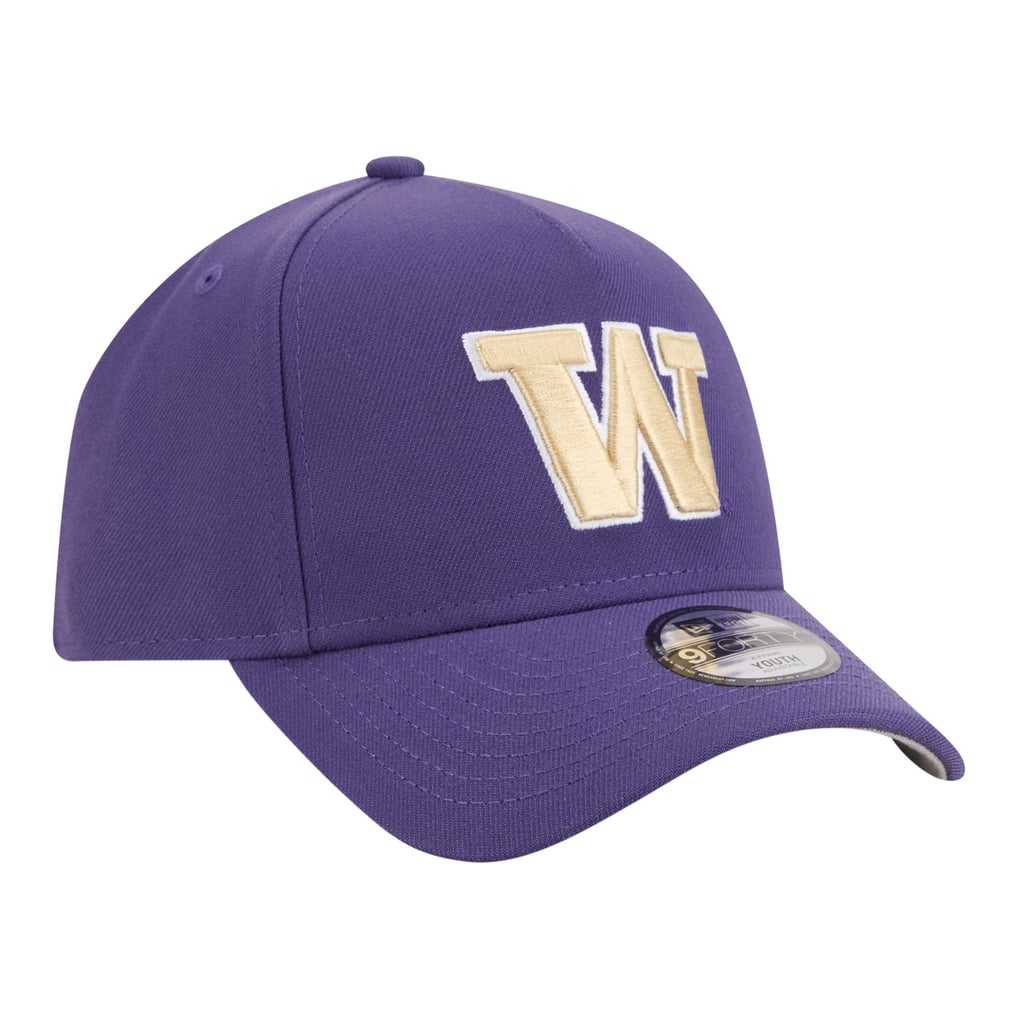Washington Huskies New Era Youth 9FORTY A-Frame Adjustable Hat - Purple