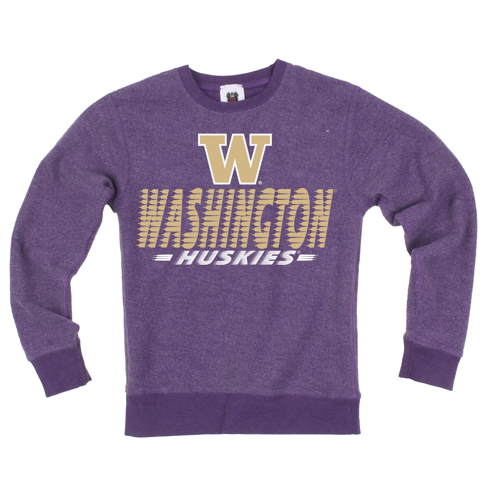 Youth Wes & Willy Purple Washington Huskies Reversible Sweatshirt