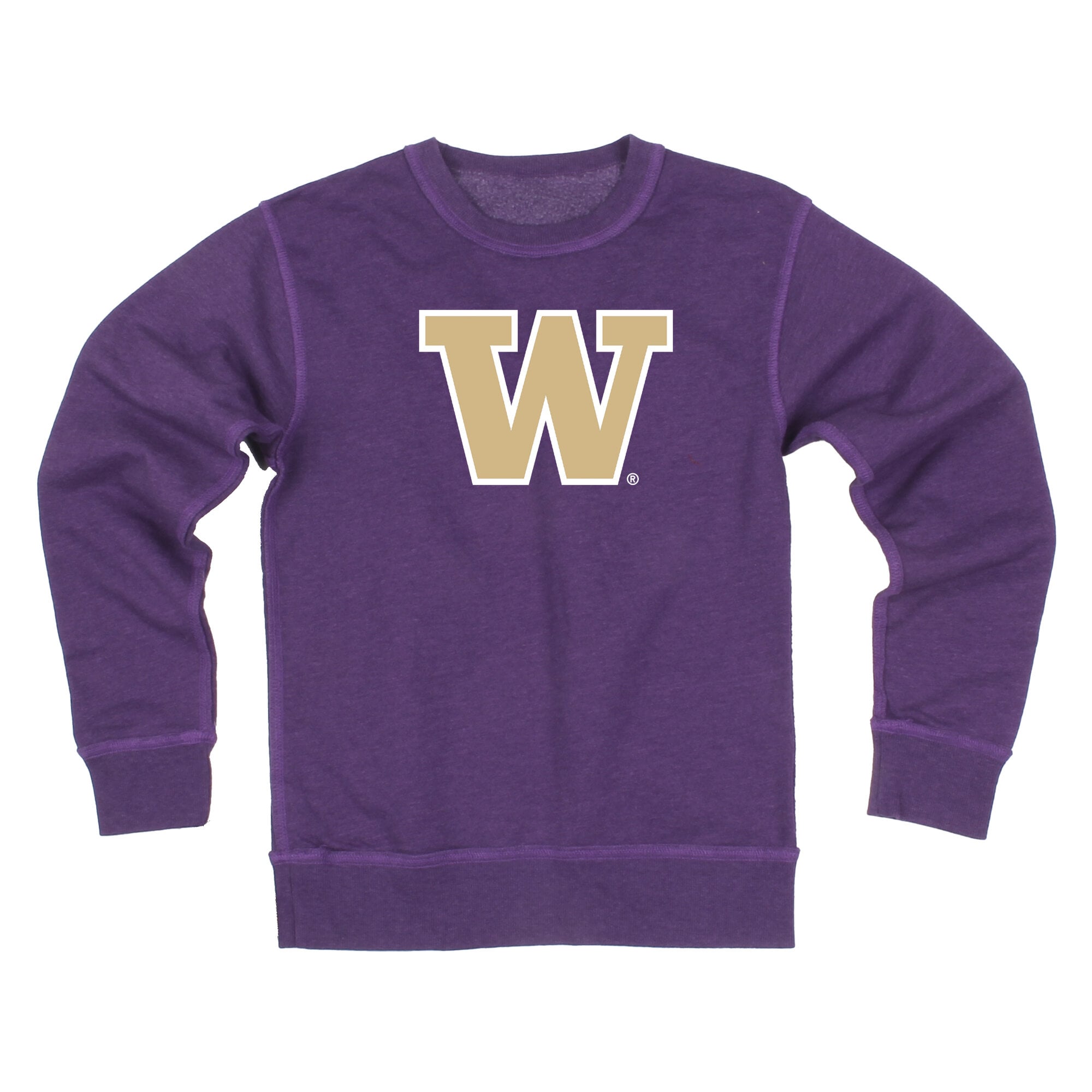 Youth Wes & Willy Purple Washington Huskies Reversible Sweatshirt