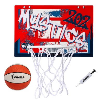 Washington Mystics Franklin Sports Over-the-Door Basketball Hoop Set