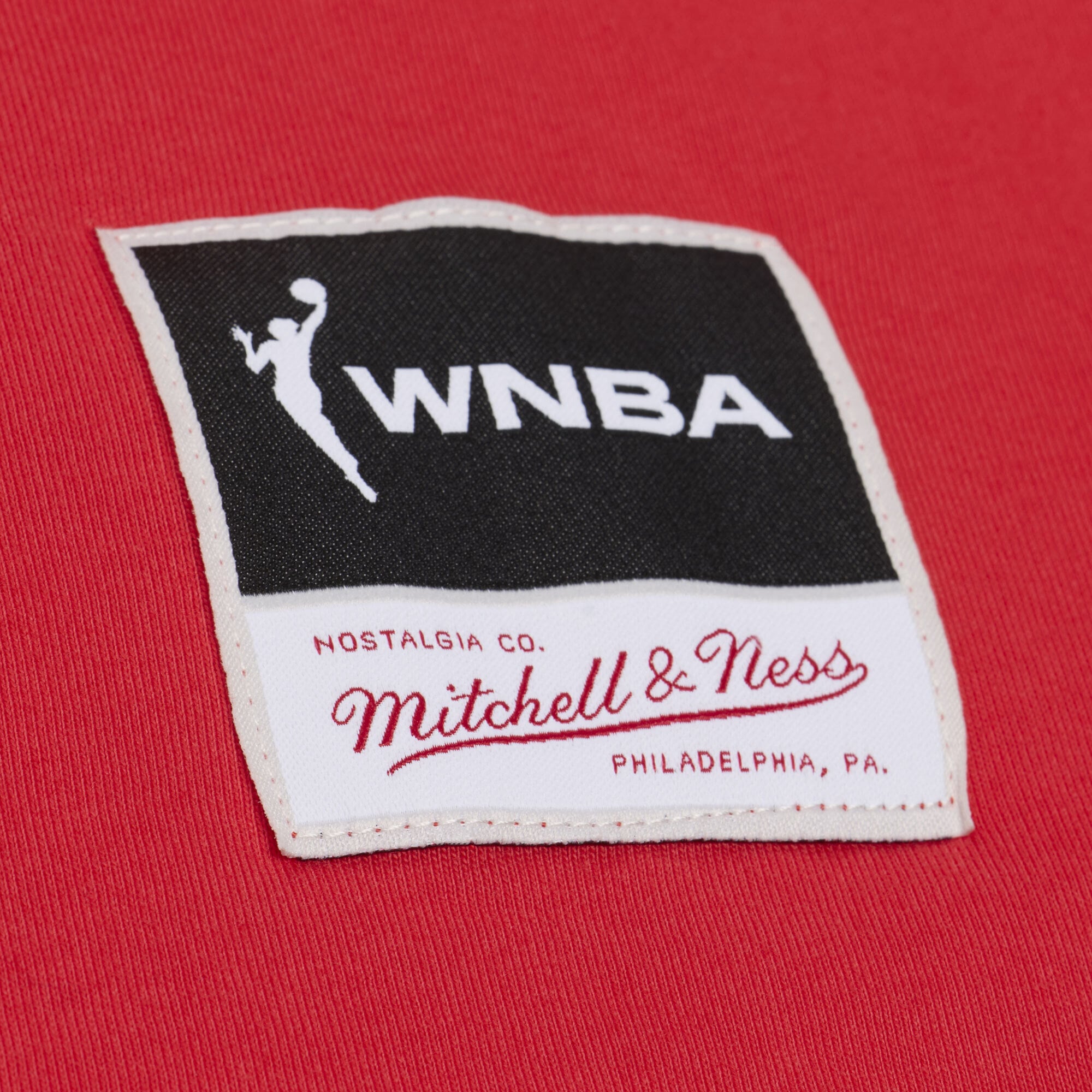 T-shirt à manches carrées Mitchell & Ness rouge Washington Mystics pour homme