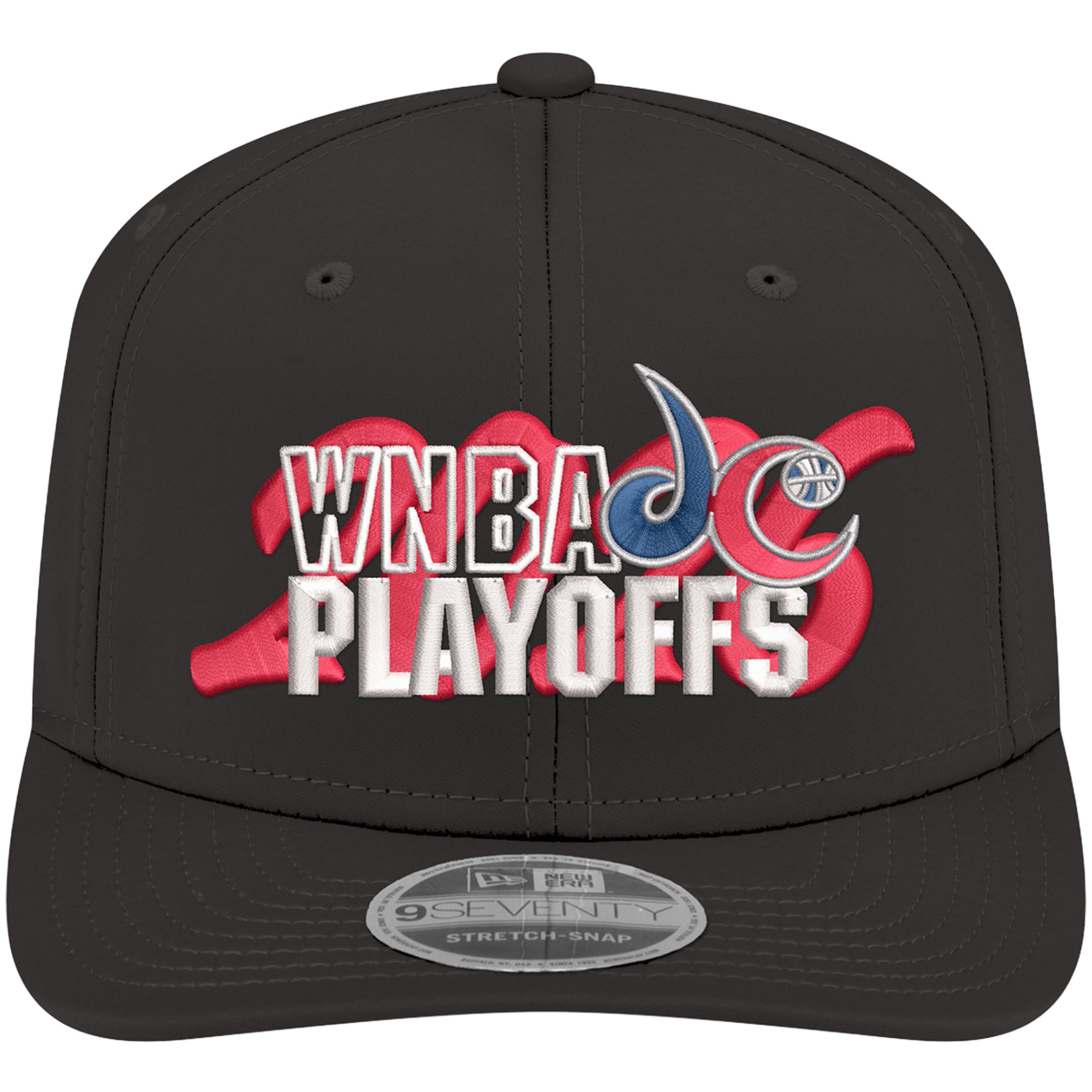 Men's New Era Black Washington Mystics 2026 WNBA Playoffs 9SEVENTY Adjustable Hat