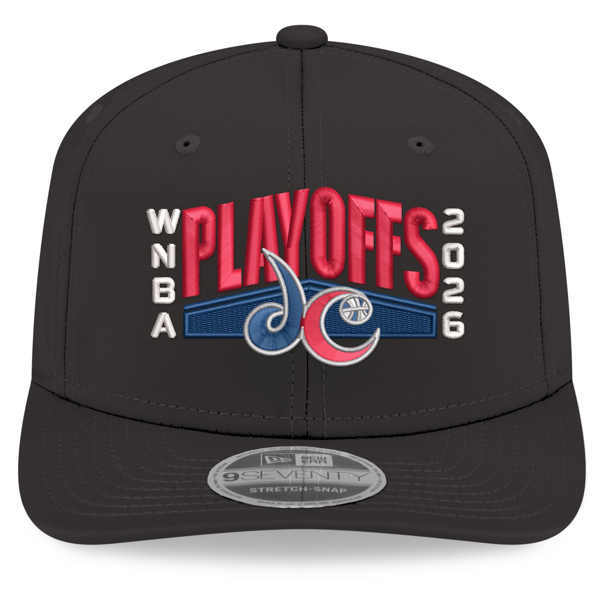 Men's New Era Black Washington Mystics 2026 WNBA Playoffs 9SEVENTY Adjustable Hat