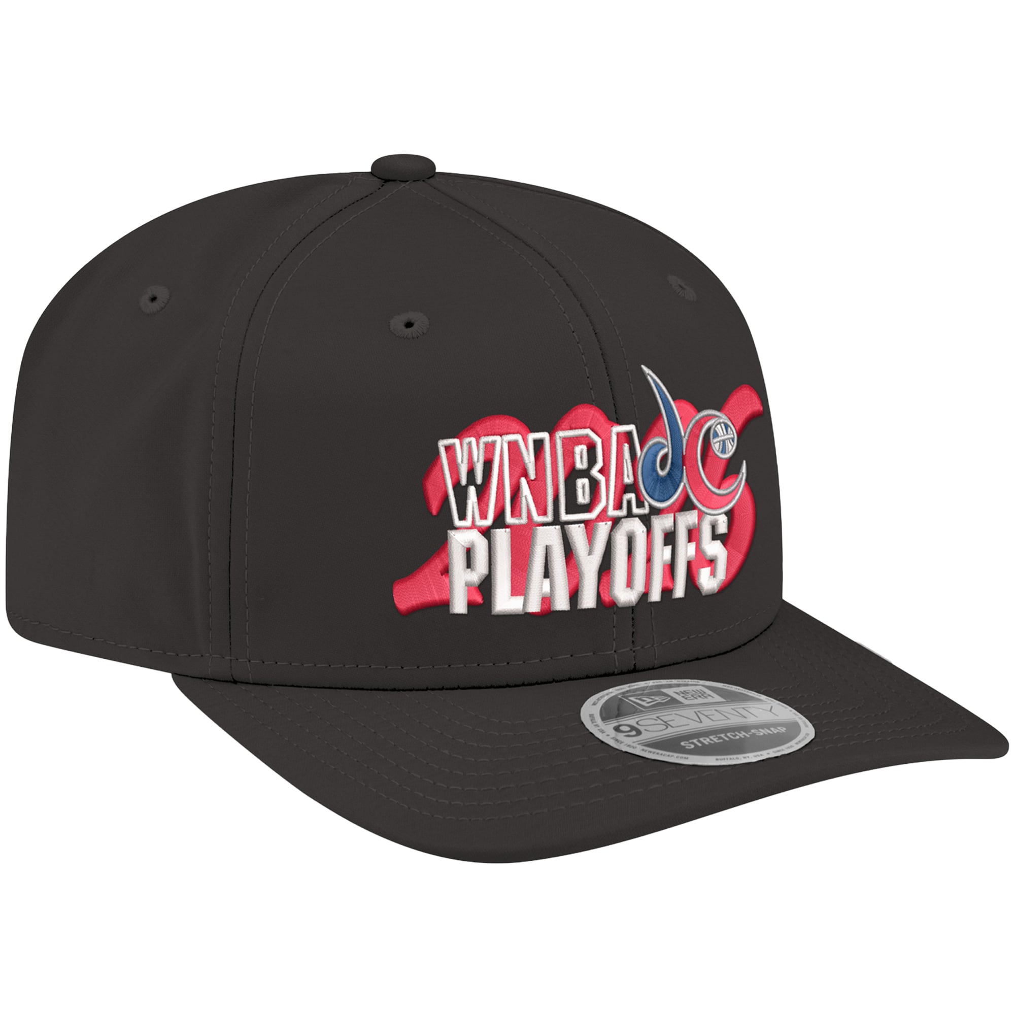 Men's New Era Black Washington Mystics 2026 WNBA Playoffs 9SEVENTY Adjustable Hat