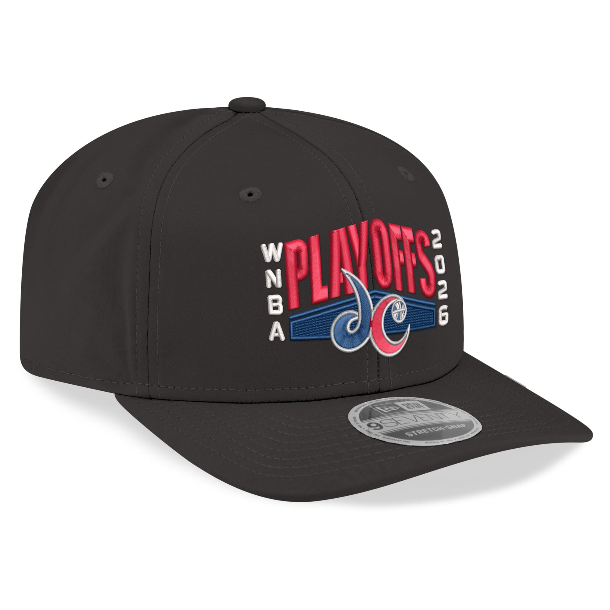 Men's New Era Black Washington Mystics 2026 WNBA Playoffs 9SEVENTY Adjustable Hat
