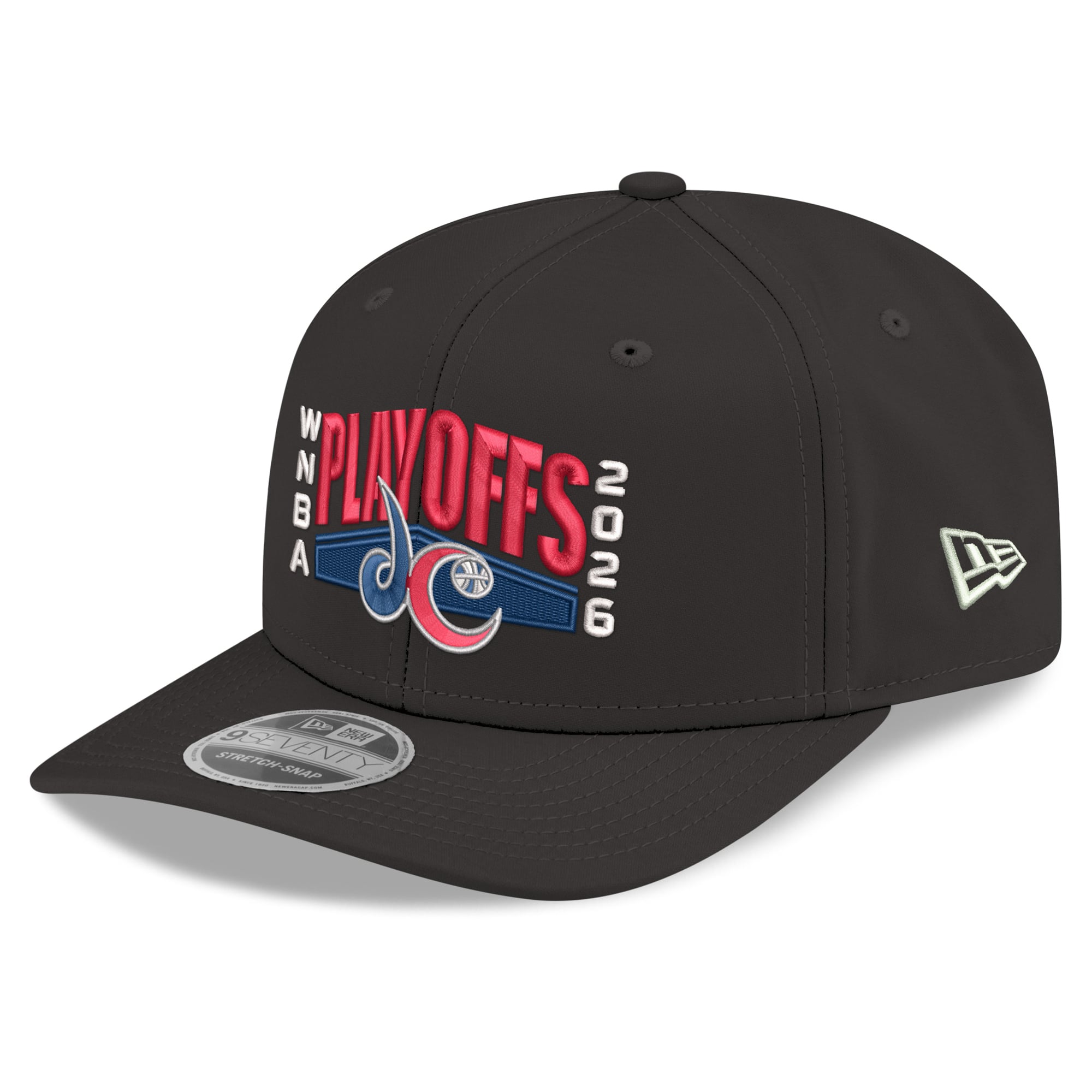 Men's New Era Black Washington Mystics 2026 WNBA Playoffs 9SEVENTY Adjustable Hat