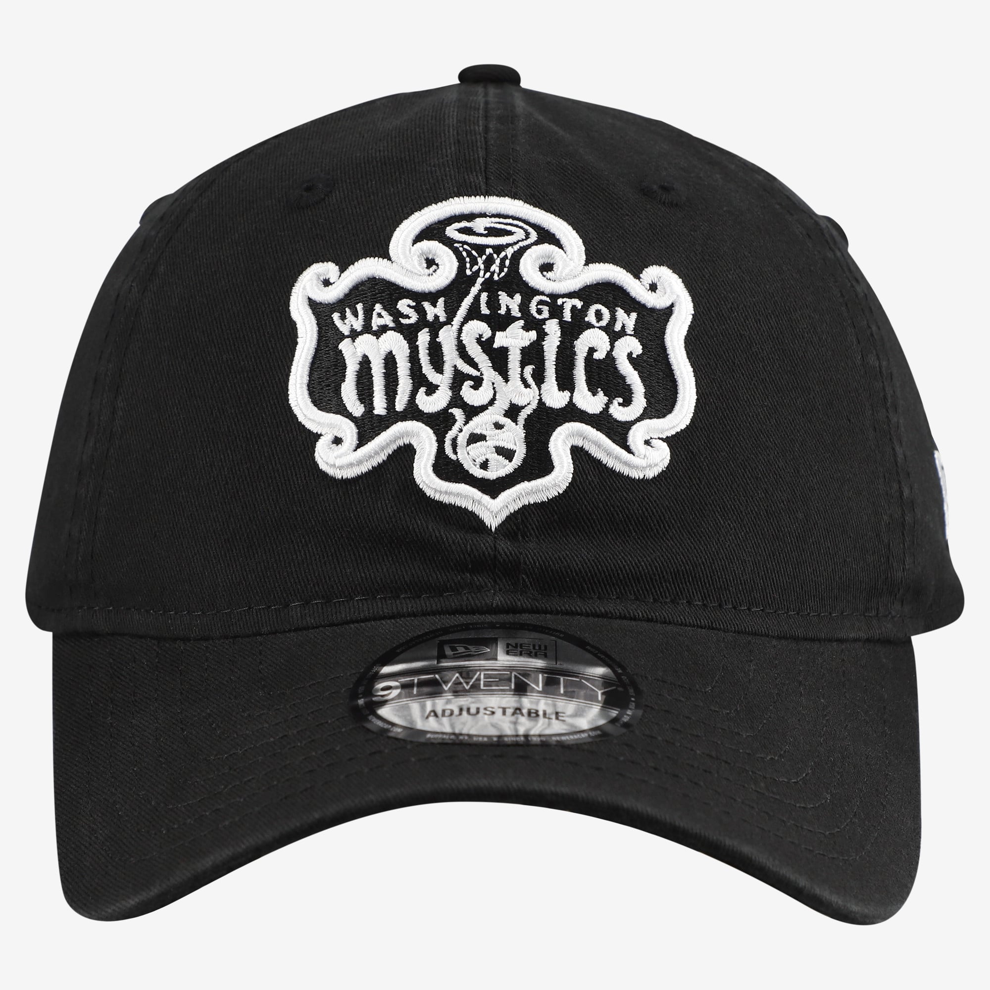 Men's New Era Black Washington Mystics 9TWENTY Adjustable Hat