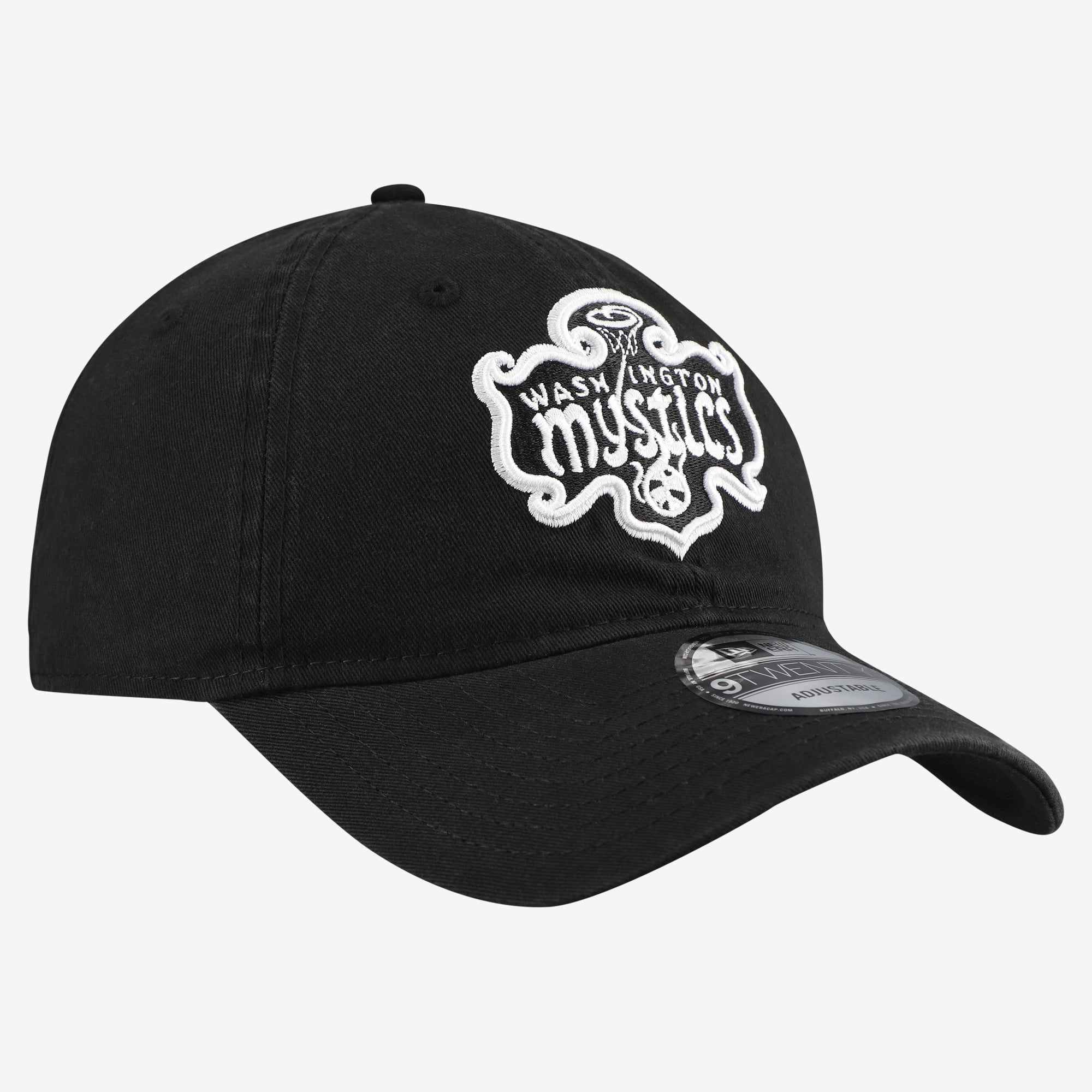 Men's New Era Black Washington Mystics 9TWENTY Adjustable Hat
