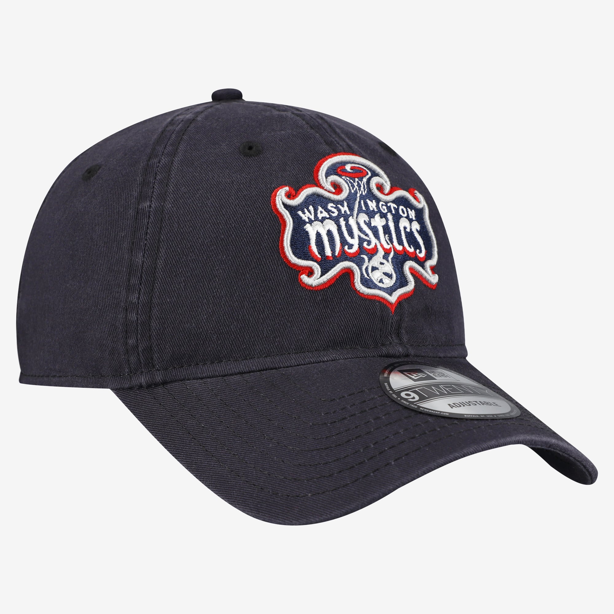 Casquette ajustable New Era 9TWENTY bleu marine Washington Mystics pour homme