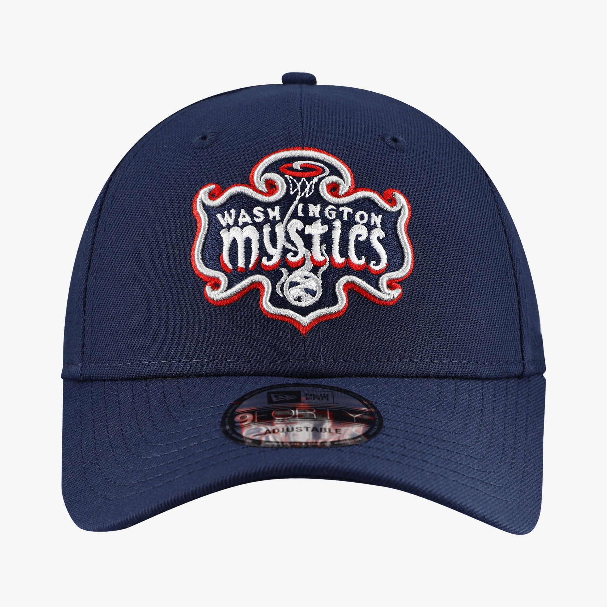 Men's New Era Navy Washington Mystics Team 9FORTY Adjustable Hat