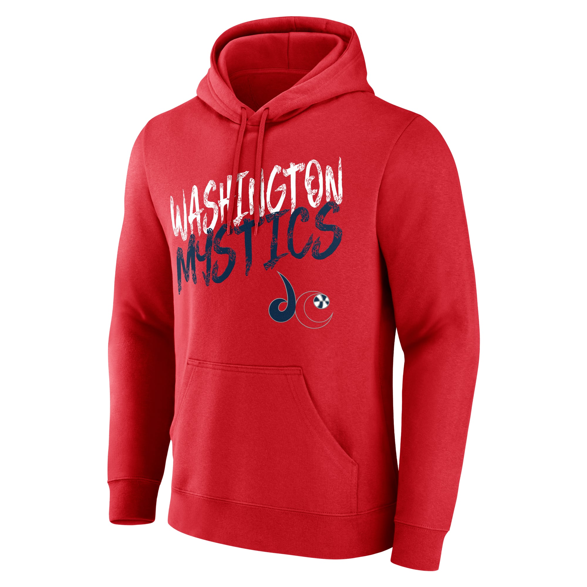 Sweat à capuche personnalisé pour homme Washington Mystics Hustle rouge avec nom et numéro