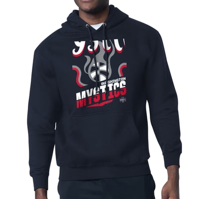 Washington Mystics Starter Logo Zoom Graphic Fleece Hoodie - Navy

