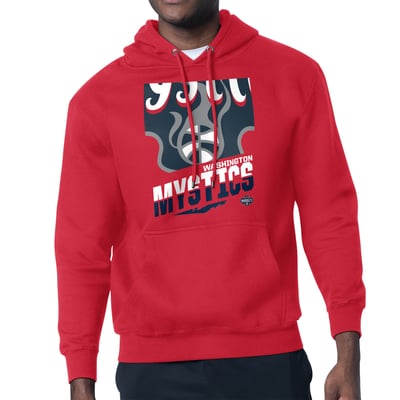 Washington Mystics Starter Logo Zoom Graphic Fleece Hoodie - Red
