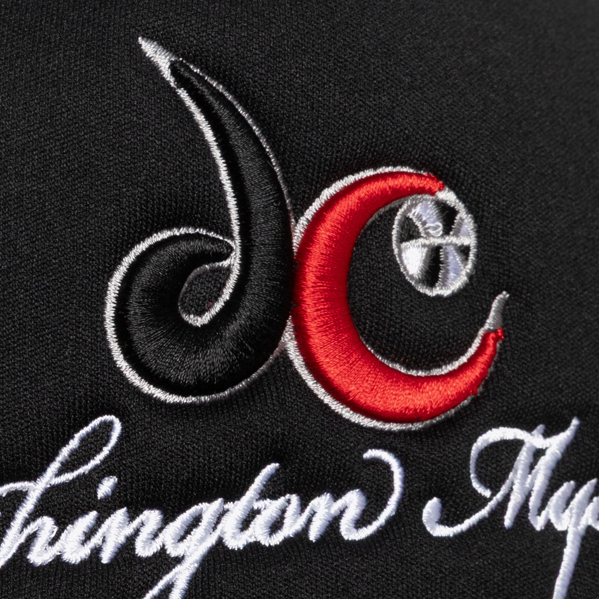 Unisex Mitchell & Ness Black Washington Mystics Script Pro Pinch Adjustable Trucker Hat